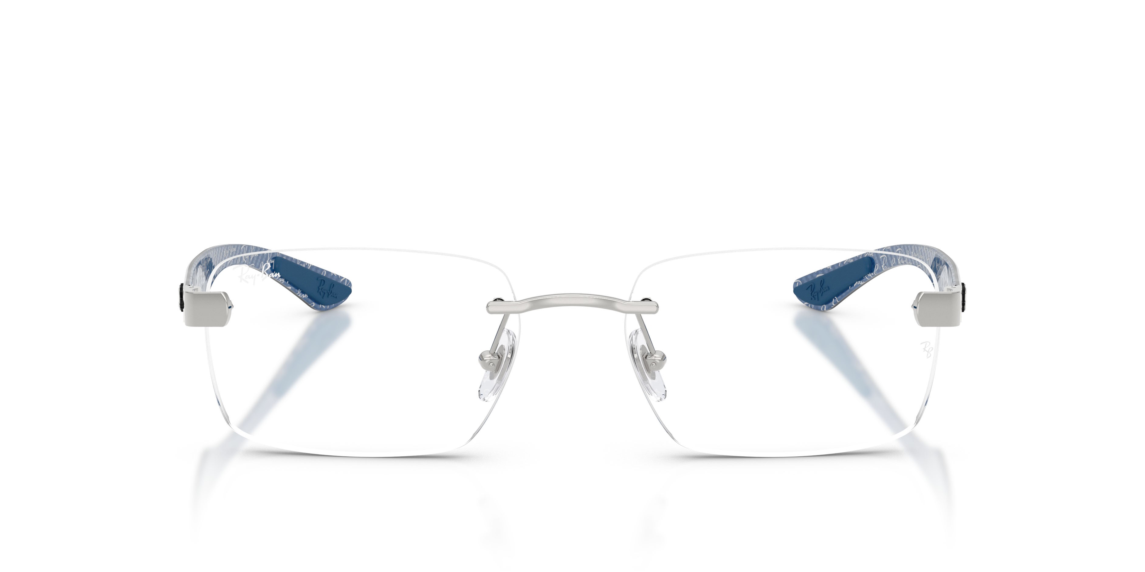 Occhiali da vista Ray-Ban RX 8423 (2501) - RB 8423 2501 colore argento forma quadrato lenti trasparente