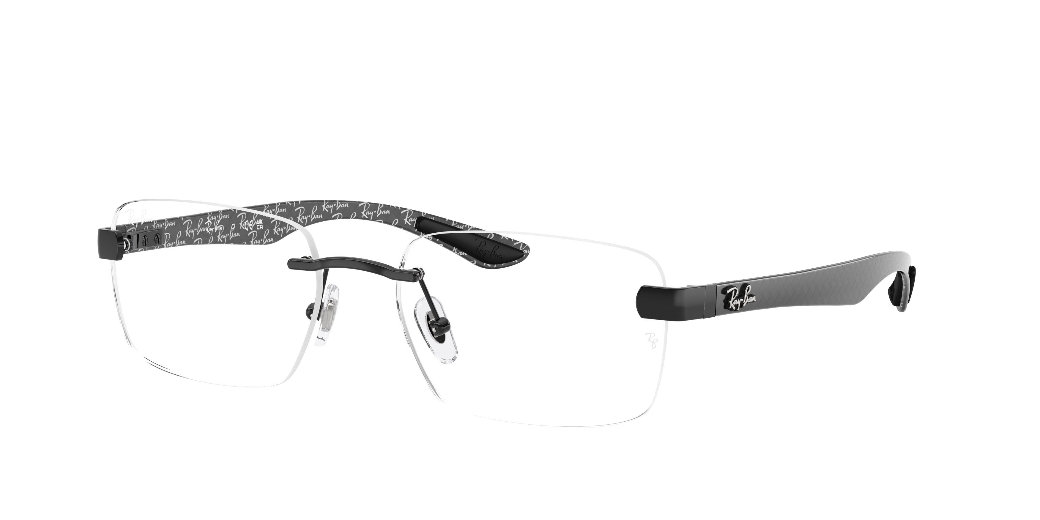 Occhiali da vista Ray-Ban RX 8423 (2509) - RB 8423 2509 colore nero forma quadrato lenti trasparente