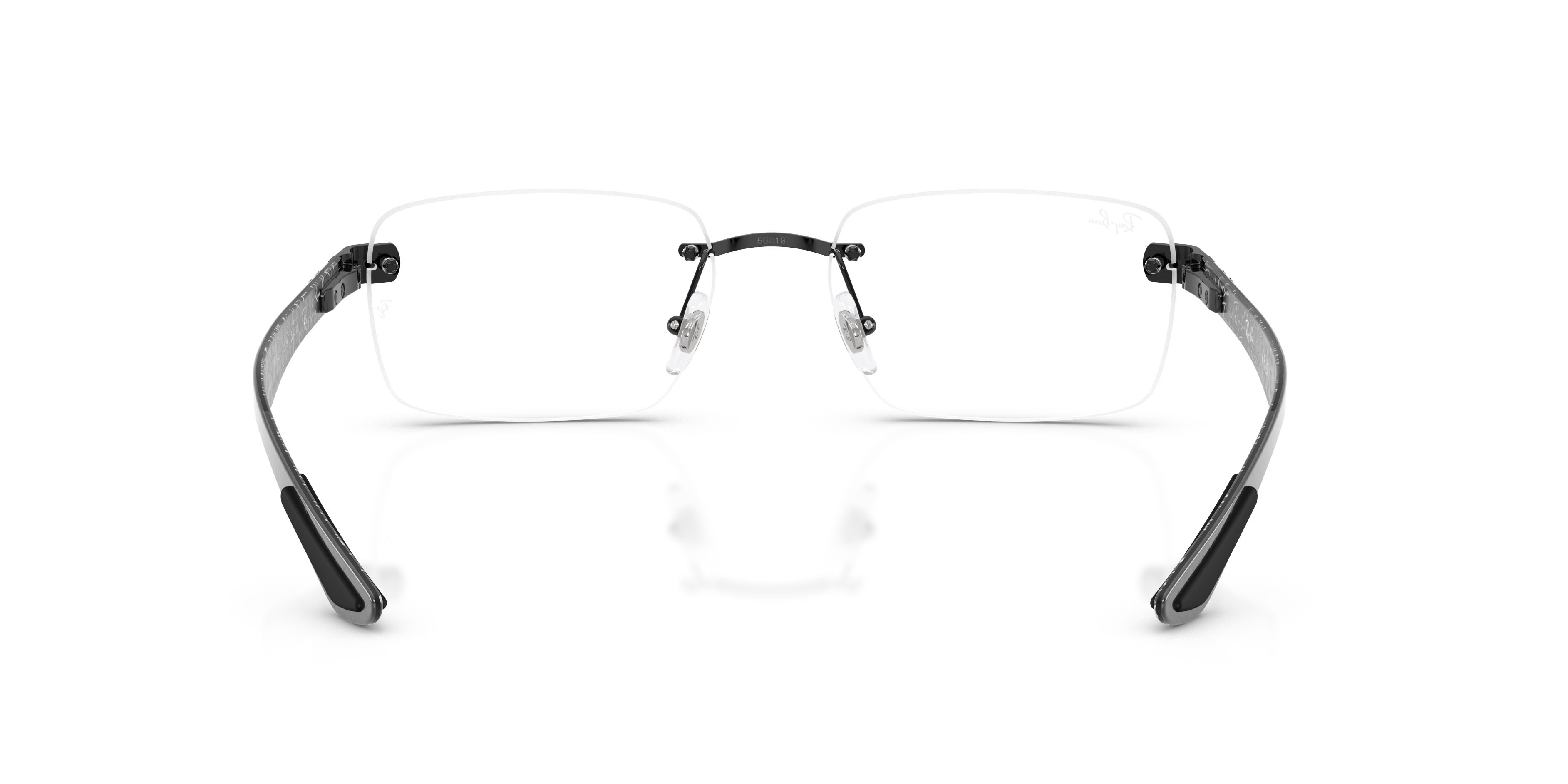 Occhiali da vista Ray-Ban RX 8423 (2509) - RB 8423 2509 colore nero forma quadrato lenti trasparente