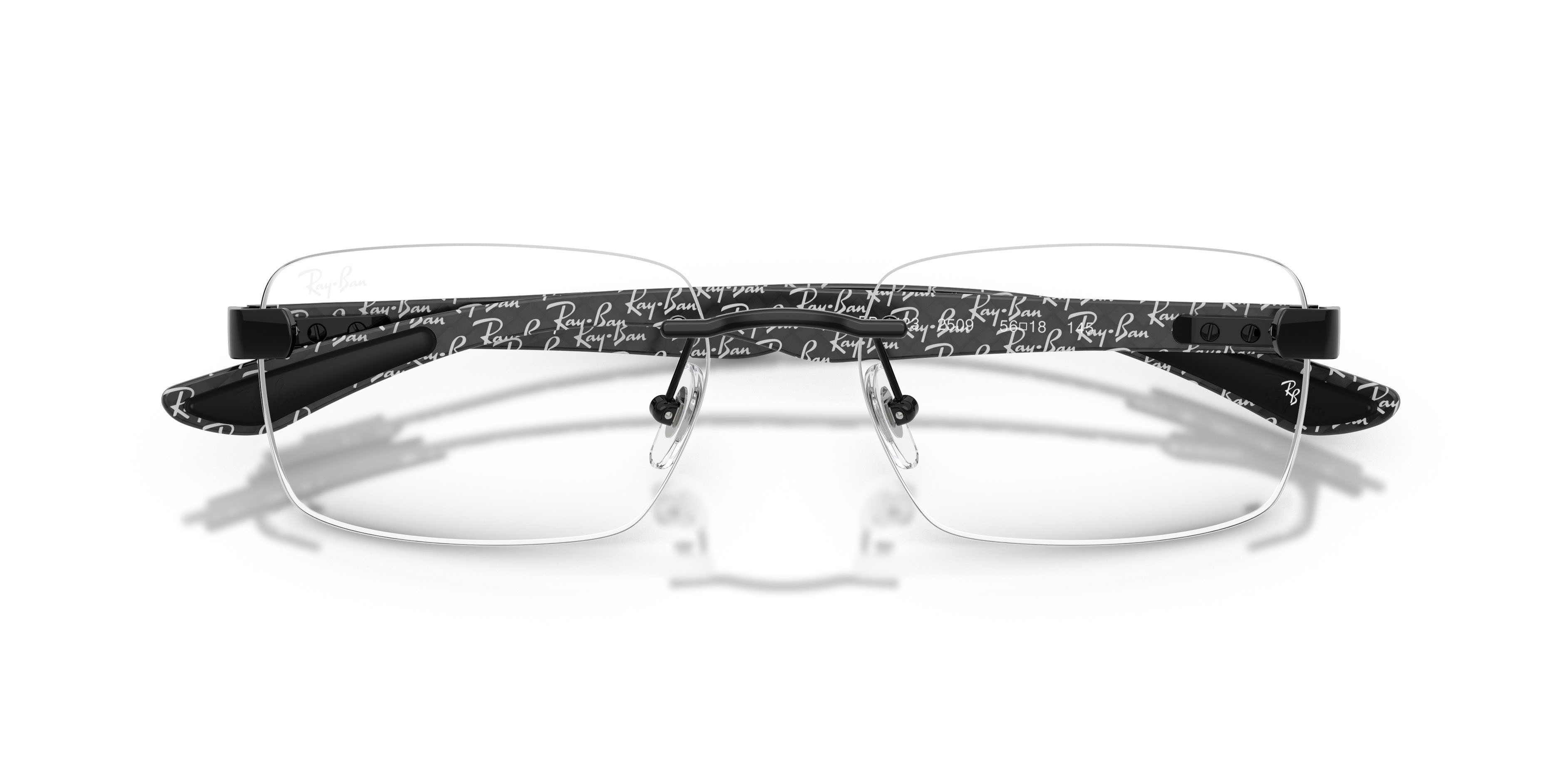 Occhiali da vista Ray-Ban RX 8423 (2509) - RB 8423 2509 colore nero forma quadrato lenti trasparente