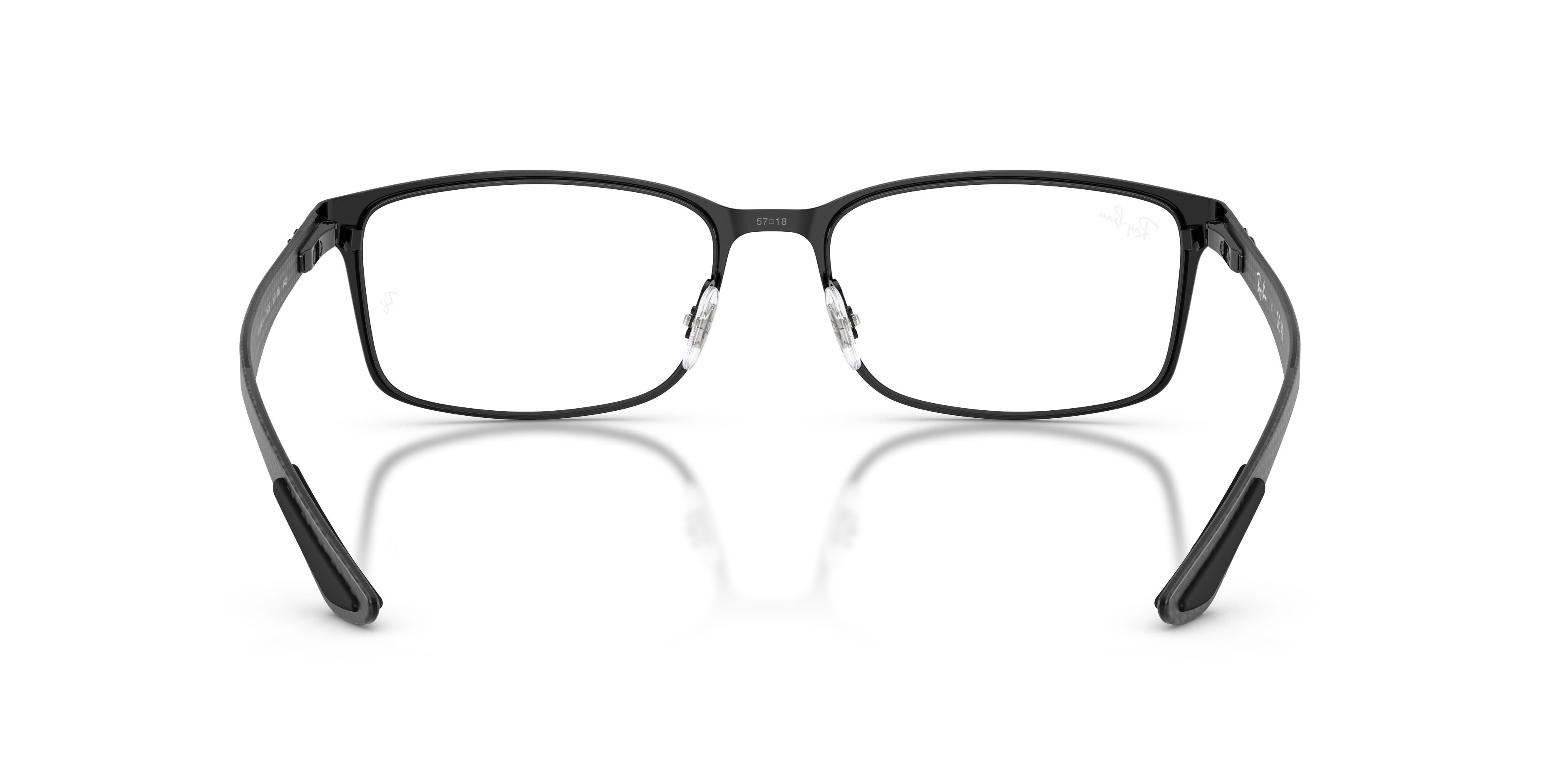 Occhiali da vista Ray-Ban RX 8424 (2509) - RB 8424 2509 colore nero forma rettangolare lenti trasparente