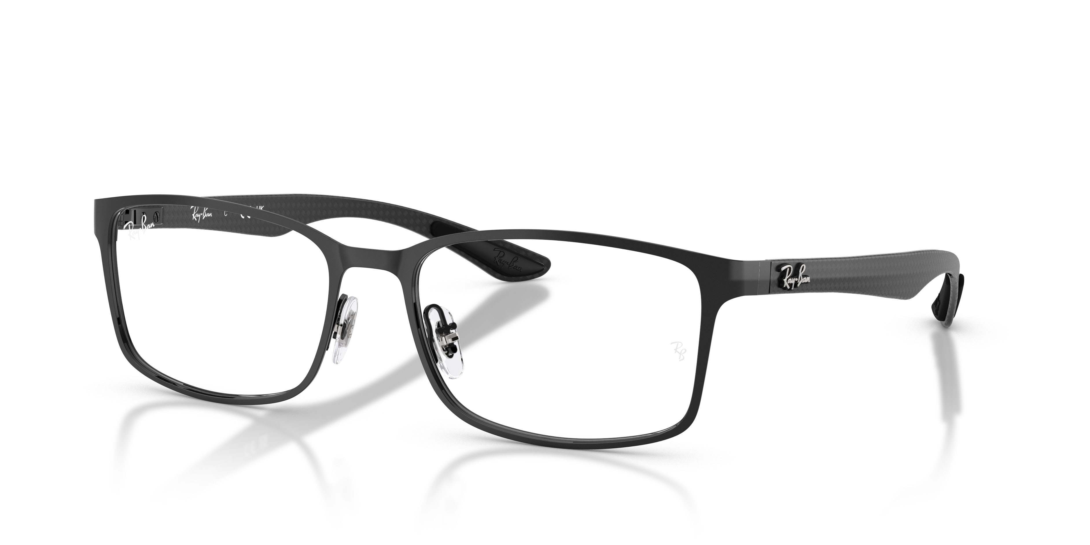 Occhiali da vista Ray-Ban RX 8424 (2509) - RB 8424 2509 colore nero forma rettangolare lenti trasparente