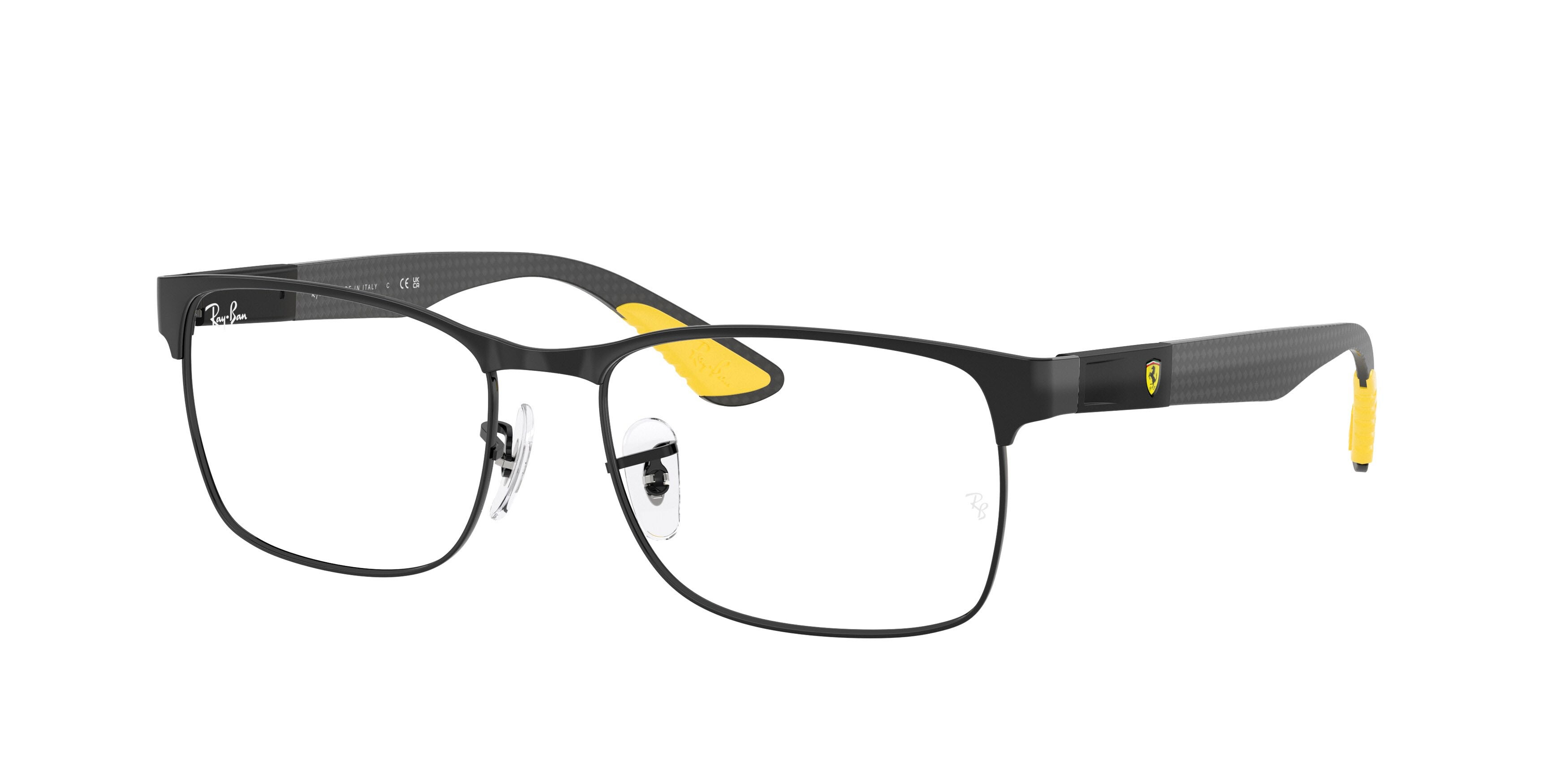 Eyeglasses Ray-Ban Scuderia Ferrari RX 8425M (F120) - RB 8425M F120 color nero shape square lenses lente demo