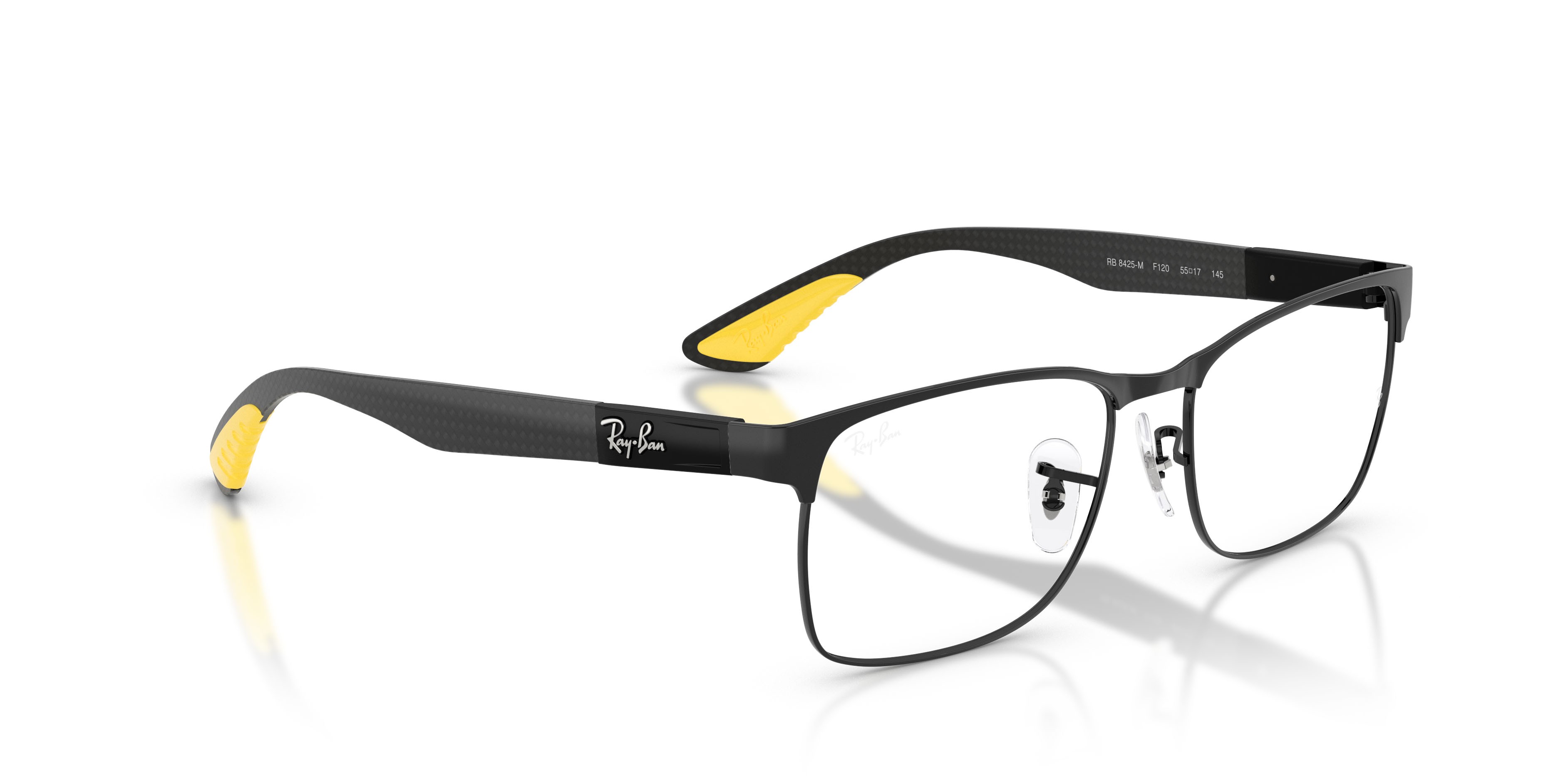 Eyeglasses Ray-Ban Scuderia Ferrari RX 8425M (F120) - RB 8425M F120 color nero shape square lenses lente demo