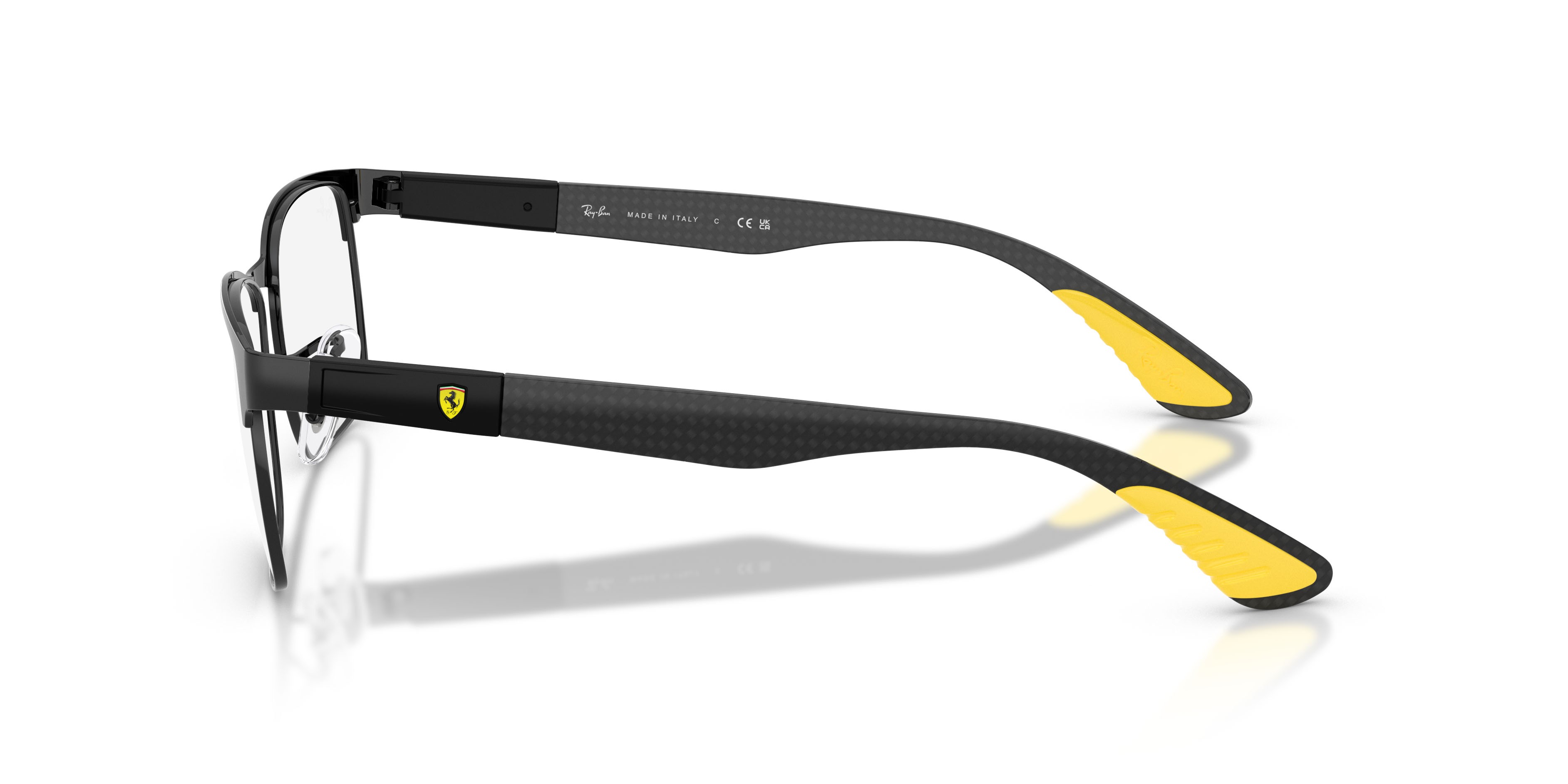 Eyeglasses Ray-Ban Scuderia Ferrari RX 8425M (F120) - RB 8425M F120 color nero shape square lenses lente demo