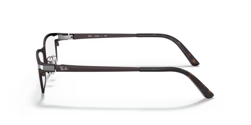 Occhiali da vista Ray-Ban RX 8727D (1020) - RB 8727D 1020 colore marrone scuro forma rettangolare lenti lente demo
