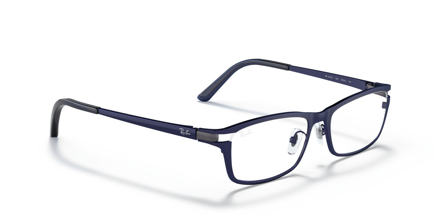 Occhiali da vista Ray-Ban RX 8727D (1061) - RB 8727D 1061 colore blu forma rettangolare lenti lente demo