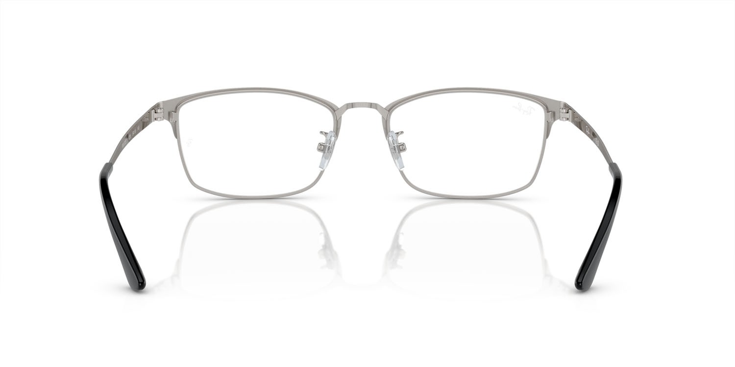 Occhiali da vista Ray-Ban RX 8772D (1235) - RB 8772D 1235 colore nero su argento forma quadrato lenti trasparente
