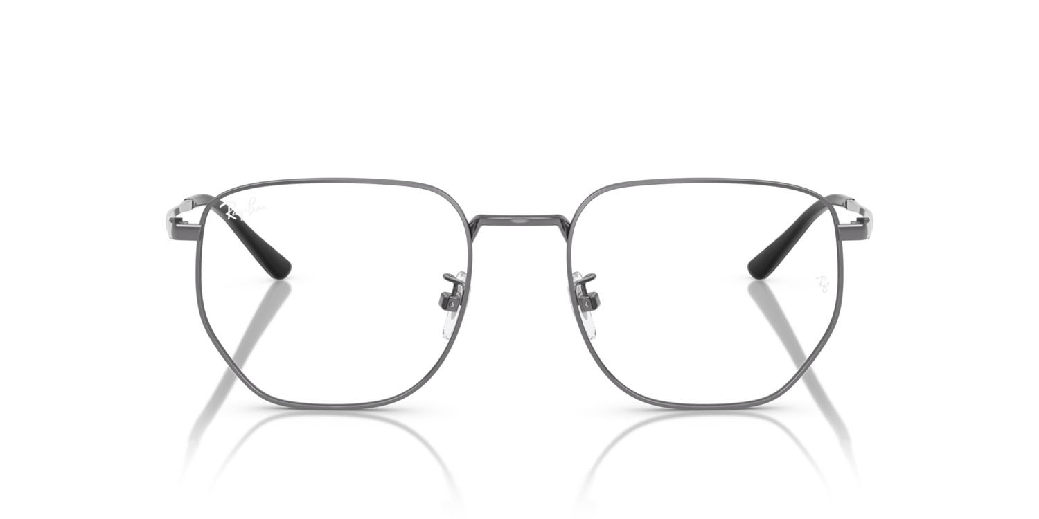Eyeglasses Ray-Ban RX 8776D (1000) - RB 8776D 1000 color gunmetal shape irregular lenses trasparente