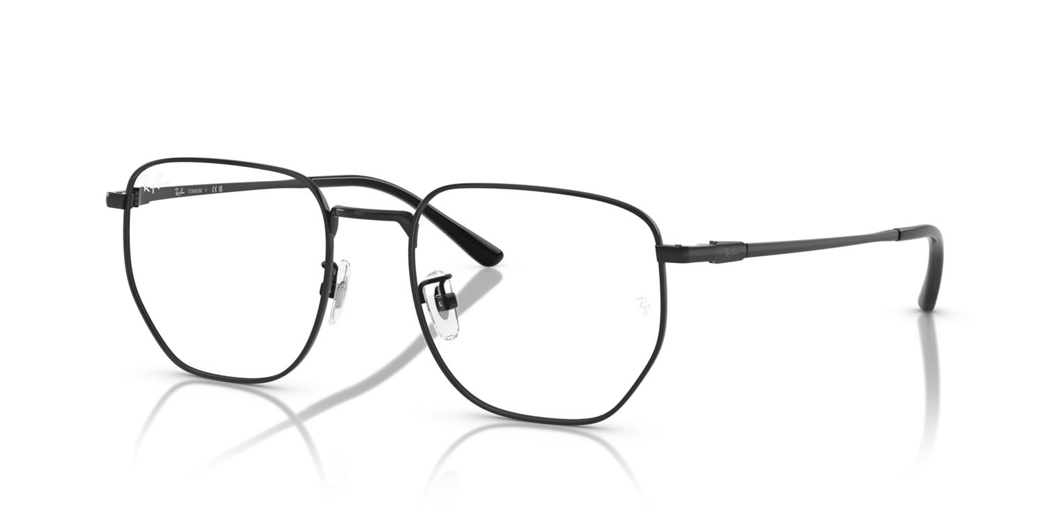 Eyeglasses Ray-Ban RX 8776D (1244) - RB 8776D 1244 color nero shape irregular lenses trasparente