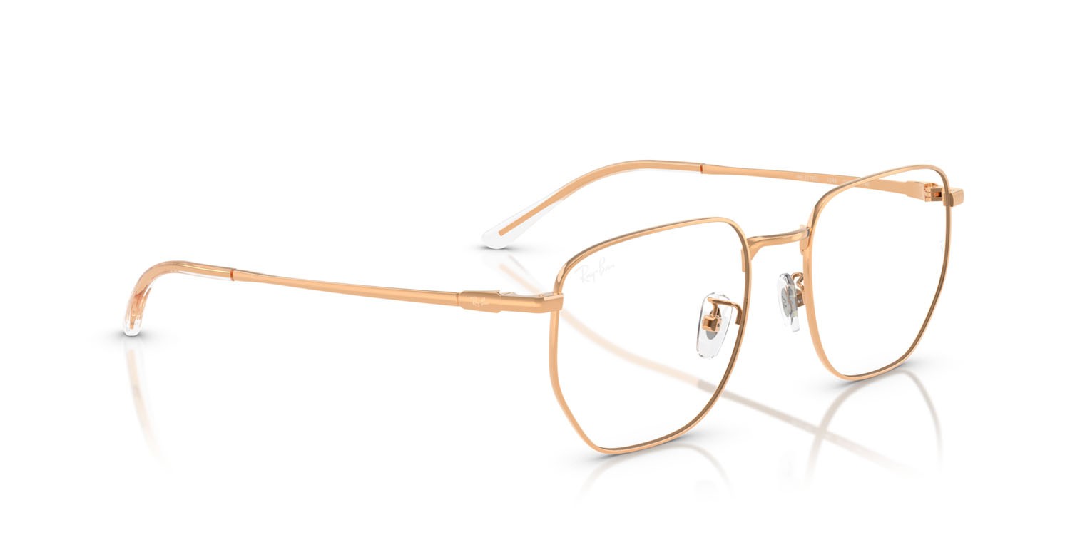 Occhiali da vista Ray-Ban RX 8776D (1248) - RB 8776D 1248 colore rosegold forma irregolare lenti trasparente