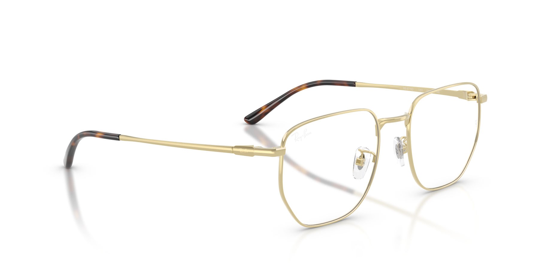Occhiali da vista Ray-Ban RX 8776D (1251) - RB 8776D 1251 colore oro pallido forma irregolare lenti trasparente