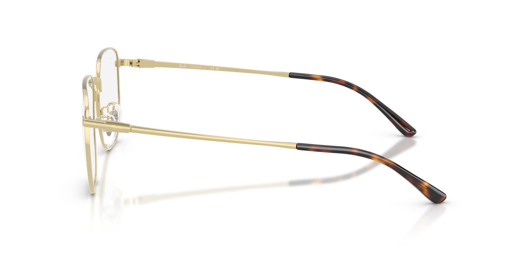 Occhiali da vista Ray-Ban RX 8776D (1251) - RB 8776D 1251 colore oro pallido forma irregolare lenti trasparente