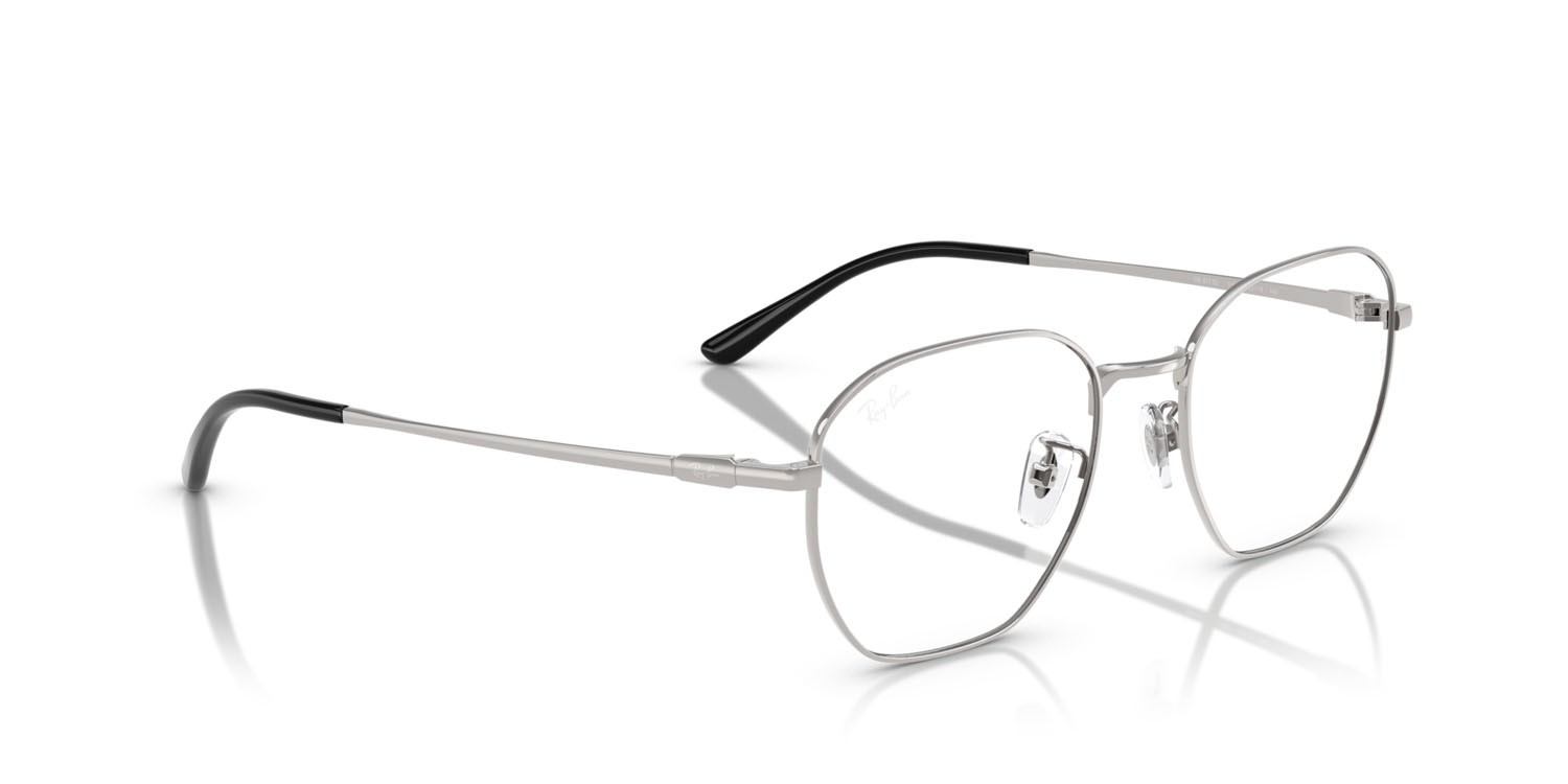 Occhiali da vista Ray-Ban RX 8777D (1002) - RB 8777D 1002 colore argento forma irregolare lenti trasparente