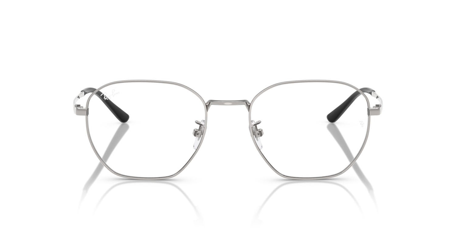Occhiali da vista Ray-Ban RX 8777D (1002) - RB 8777D 1002 colore argento forma irregolare lenti trasparente