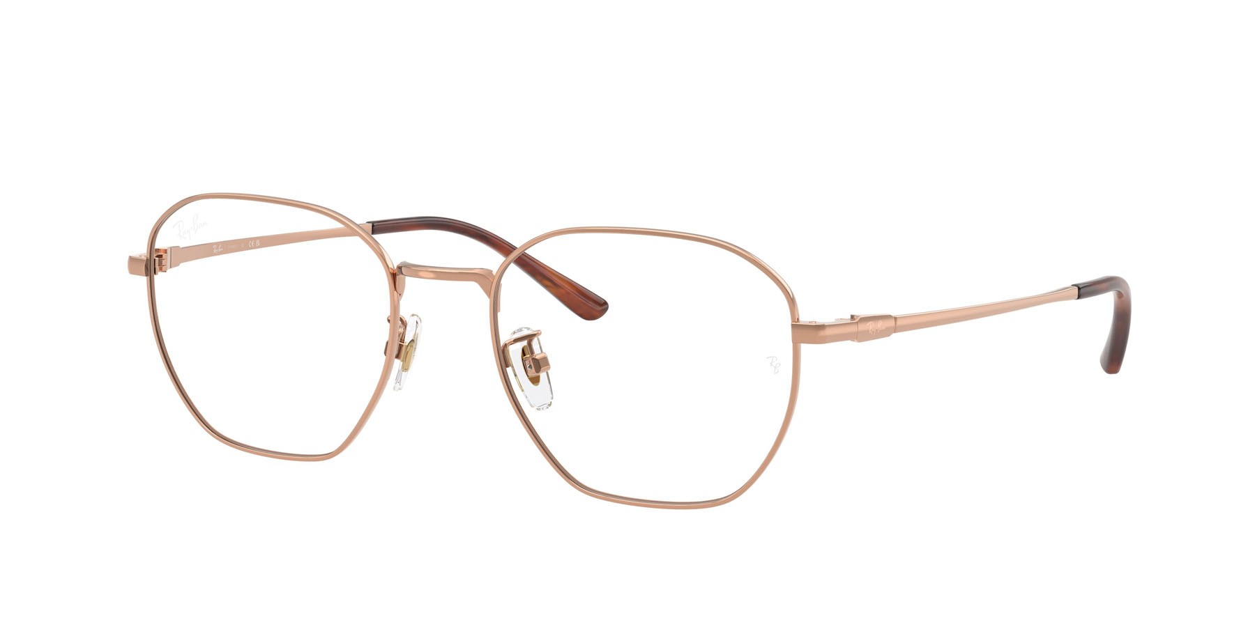 Occhiali da vista Ray-Ban RX 8777D (1245) - RB 8777D 1245 colore rame forma irregolare lenti trasparente
