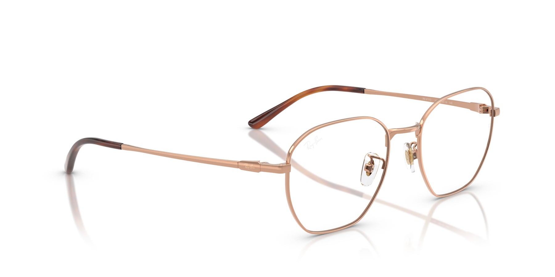 Occhiali da vista Ray-Ban RX 8777D (1245) - RB 8777D 1245 colore rame forma irregolare lenti trasparente