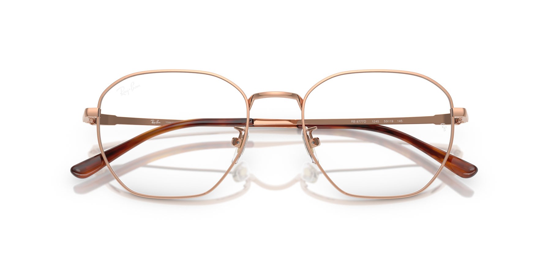 Occhiali da vista Ray-Ban RX 8777D (1245) - RB 8777D 1245 colore rame forma irregolare lenti trasparente