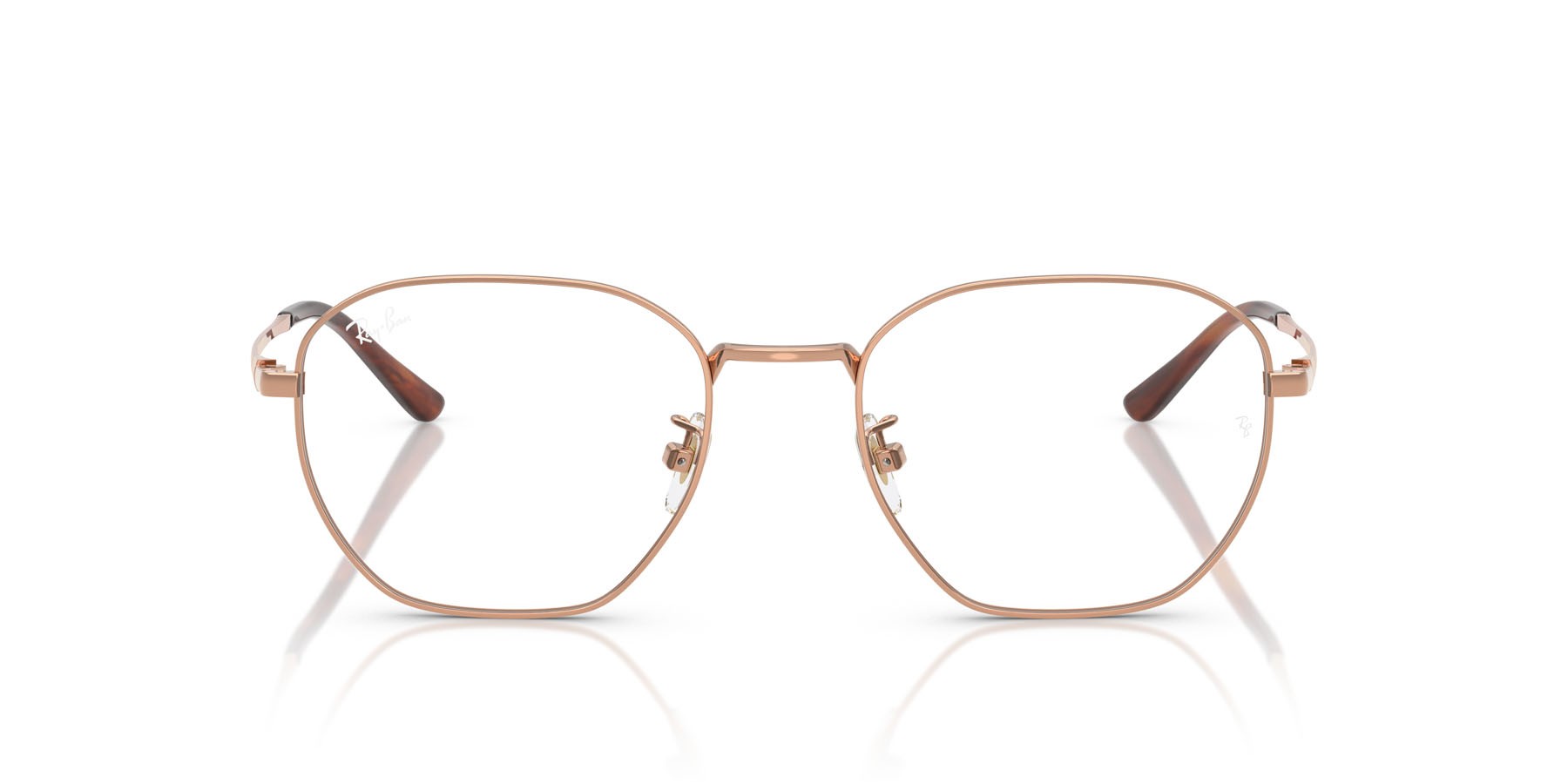 Occhiali da vista Ray-Ban RX 8777D (1245) - RB 8777D 1245 colore rame forma irregolare lenti trasparente