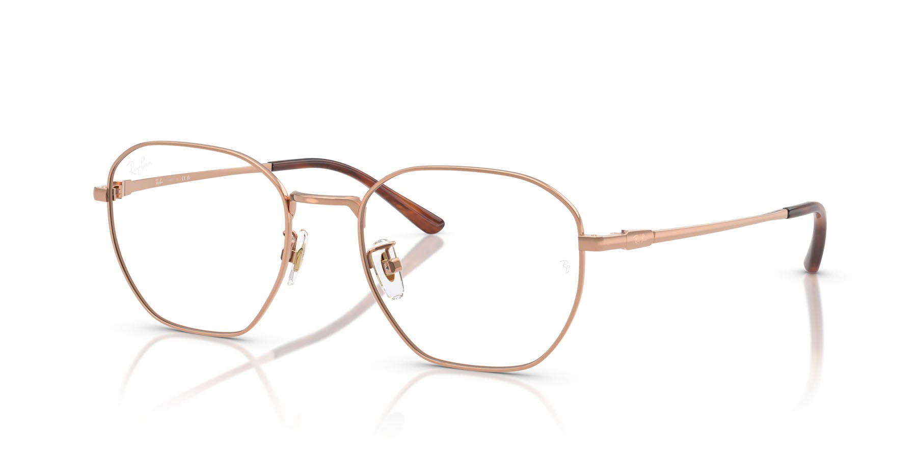 Occhiali da vista Ray-Ban RX 8777D (1245) - RB 8777D 1245 colore rame forma irregolare lenti trasparente