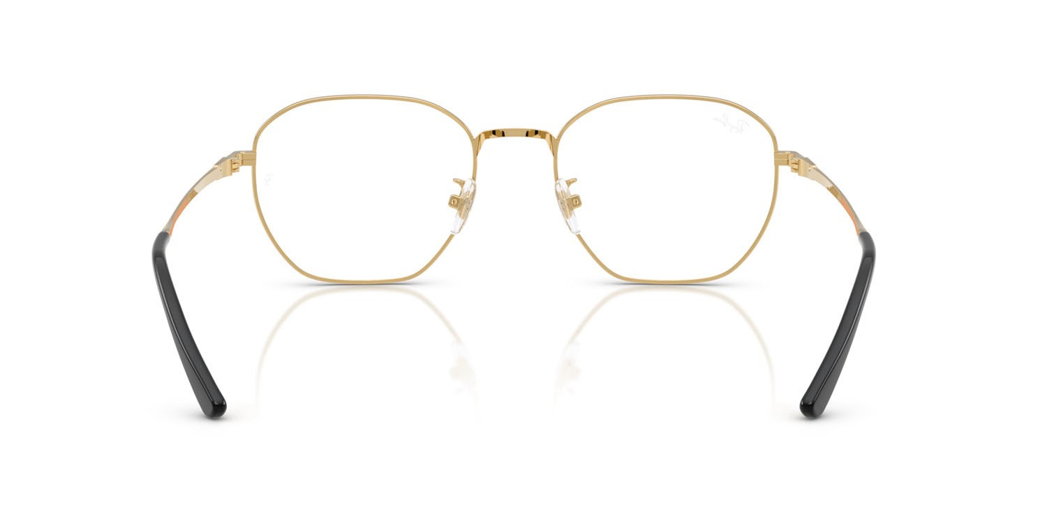 Occhiali da vista Ray-Ban RX 8777D (1250) - RB 8777D 1250 colore nero su oro forma irregolare lenti trasparente