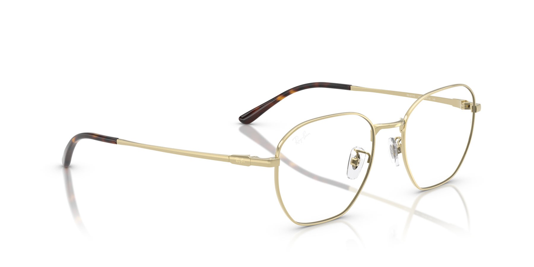 Occhiali da vista Ray-Ban RX 8777D (1251) - RB 8777D 1251 colore oro pallido forma irregolare lenti trasparente