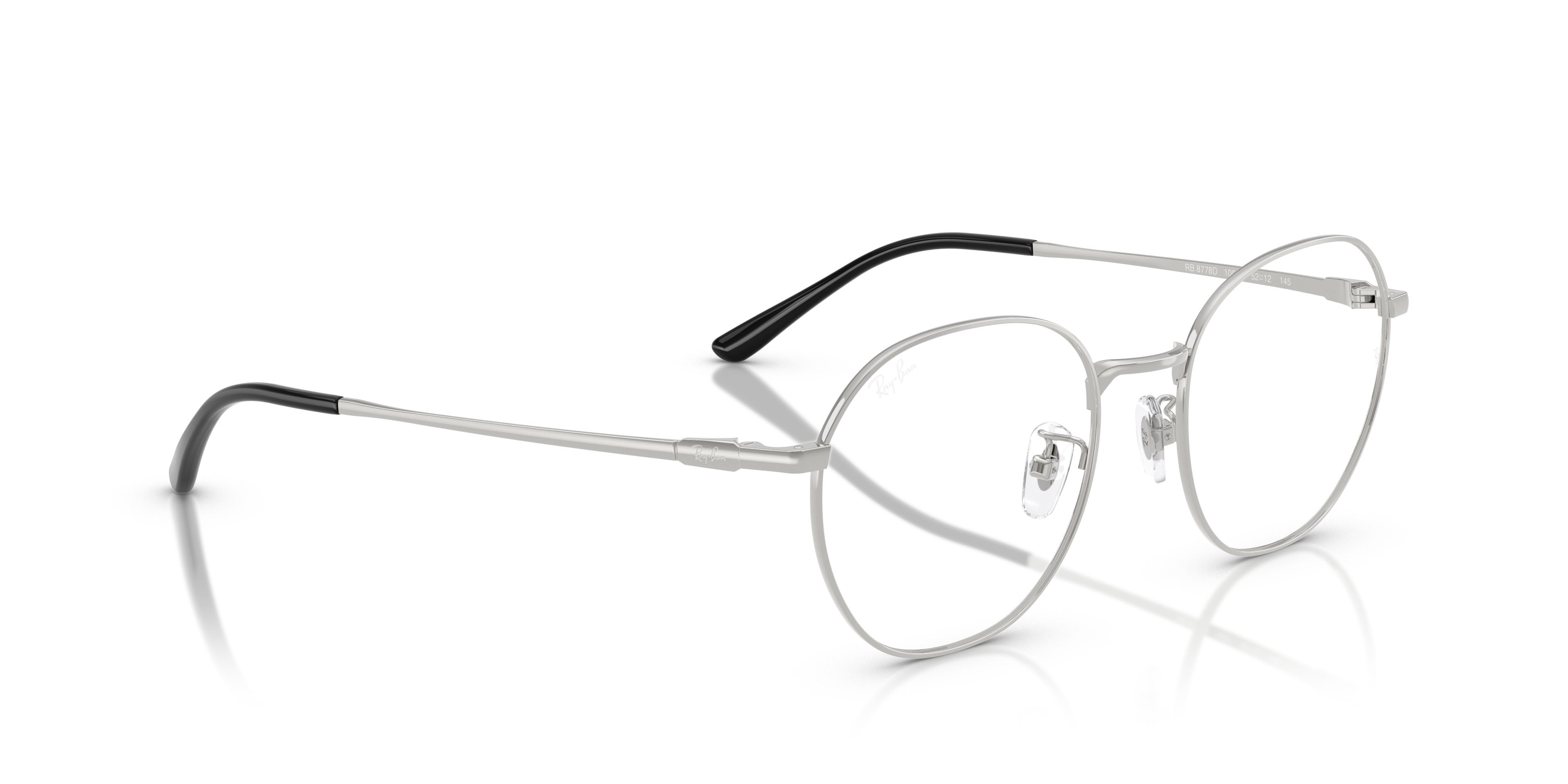 Occhiali da vista Ray-Ban RX 8778D (1002) - RB 8778D 1002 colore argento forma quadrato lenti trasparente