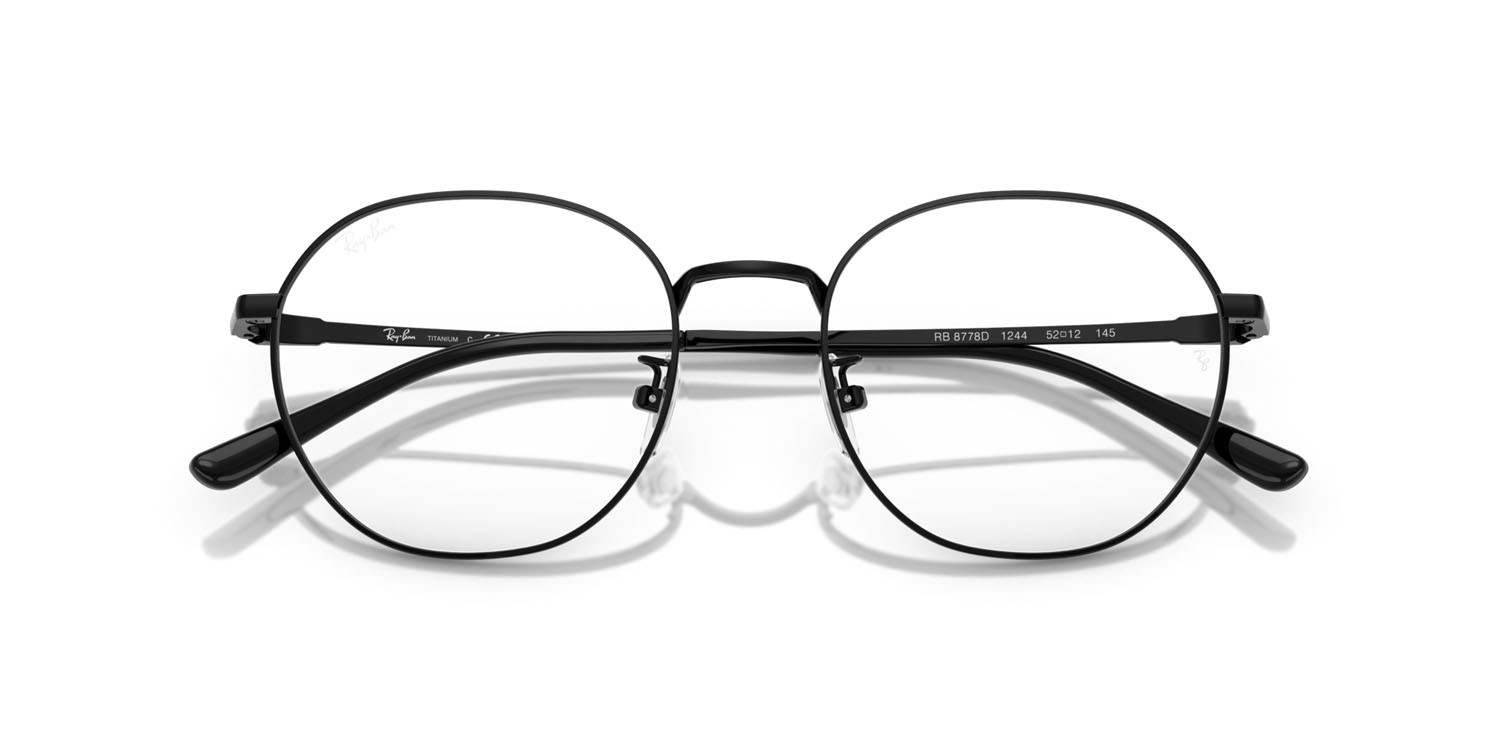 Occhiali da vista Ray-Ban RX 8778D (1244) - RB 8778D 1244 colore nero forma quadrato lenti trasparente