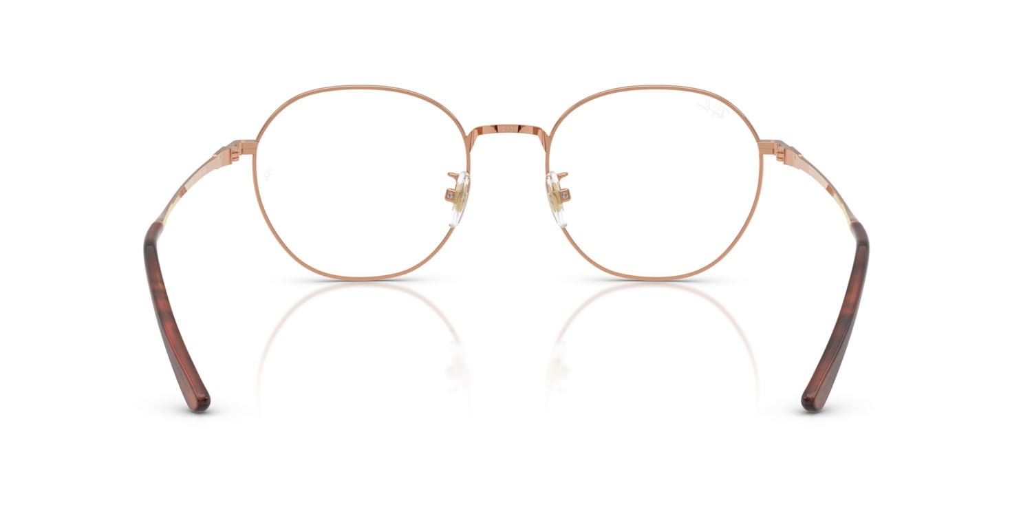 Occhiali da vista Ray-Ban RX 8778D (1245) - RB 8778D 1245 colore rame forma quadrato lenti trasparente