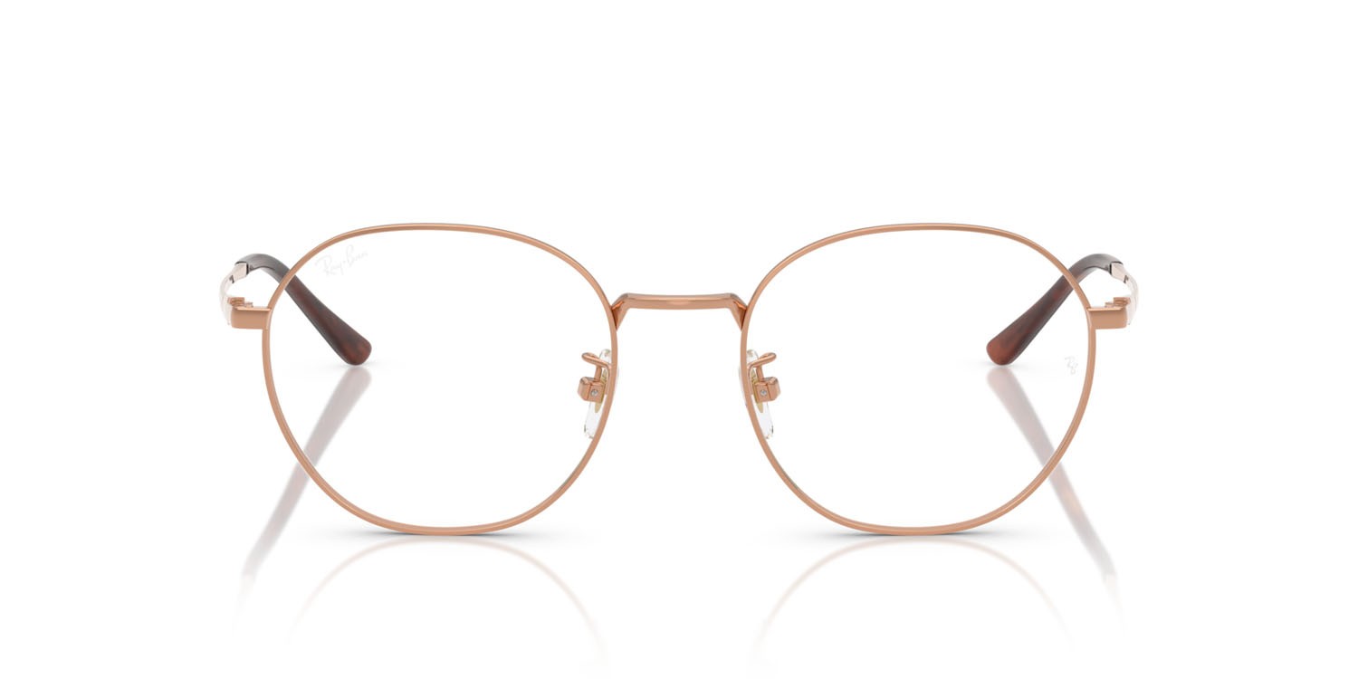 Occhiali da vista Ray-Ban RX 8778D (1245) - RB 8778D 1245 colore rame forma quadrato lenti trasparente