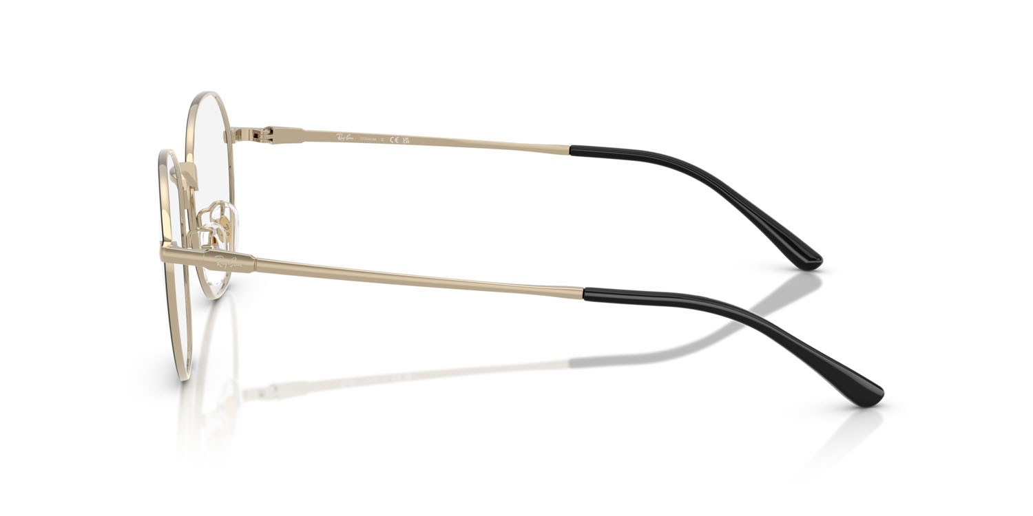Occhiali da vista Ray-Ban RX 8778D (1250) - RB 8778D 1250 colore nero su oro forma quadrato lenti trasparente