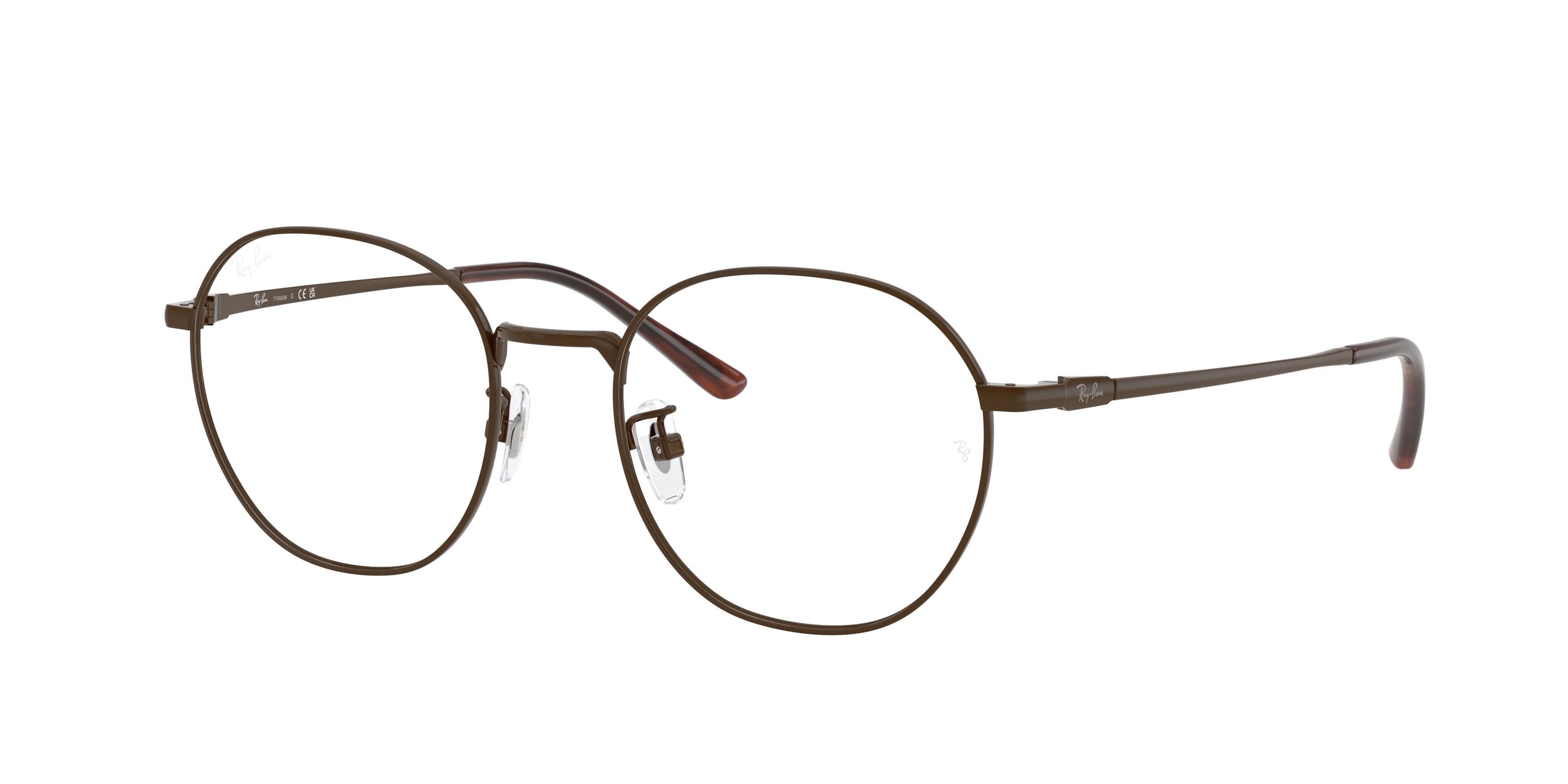 Occhiali da vista Ray-Ban RX 8778D (1254) - RB 8778D 1254 colore marrone forma quadrato lenti trasparente