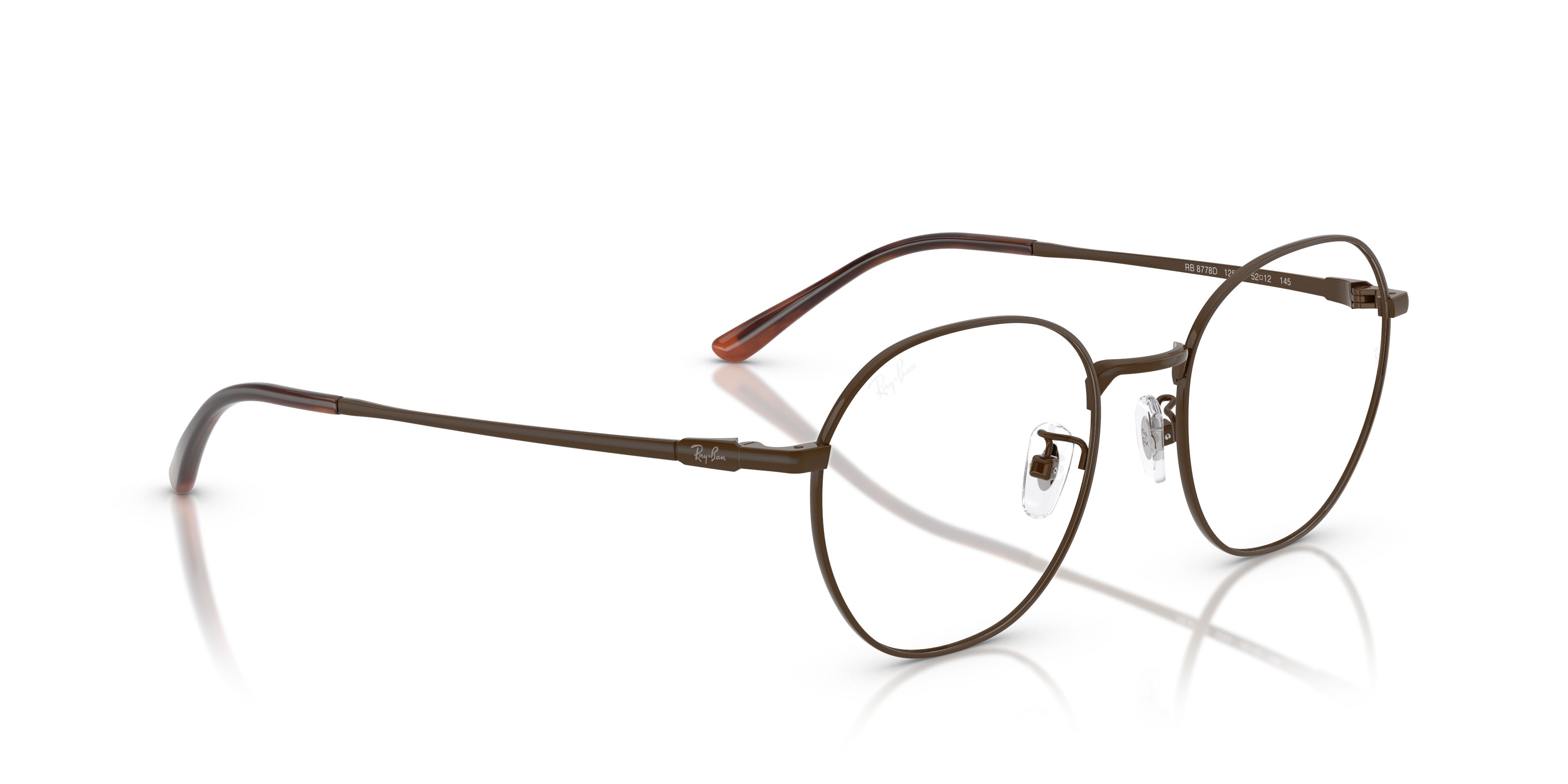 Occhiali da vista Ray-Ban RX 8778D (1254) - RB 8778D 1254 colore marrone forma quadrato lenti trasparente