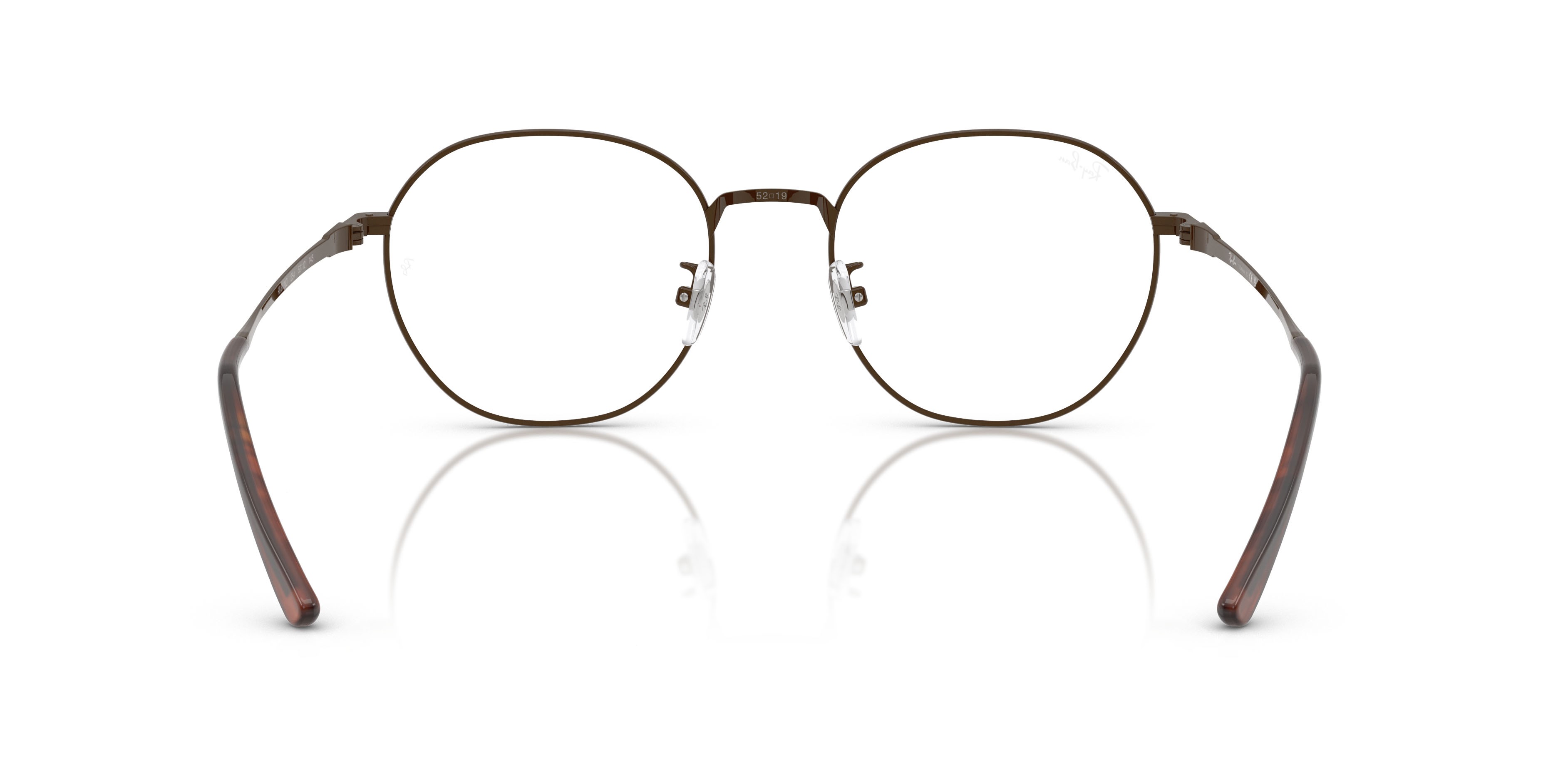 Occhiali da vista Ray-Ban RX 8778D (1254) - RB 8778D 1254 colore marrone forma quadrato lenti trasparente