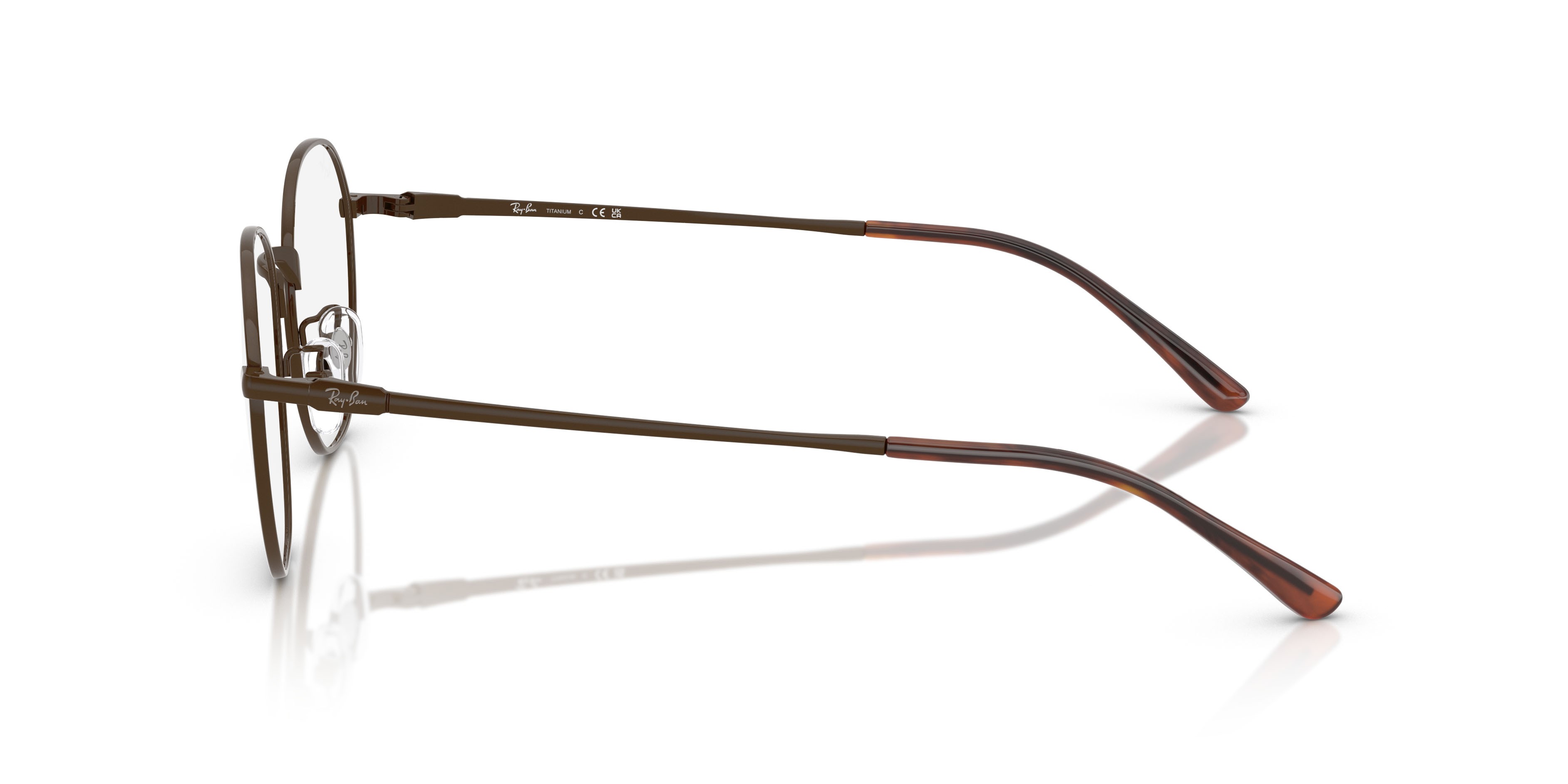 Occhiali da vista Ray-Ban RX 8778D (1254) - RB 8778D 1254 colore marrone forma quadrato lenti trasparente