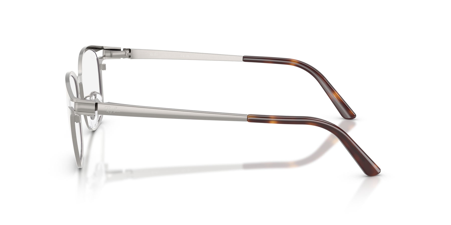 Eyeglasses Ray-Ban RX 8780D (1047) - RB 8780D 1047 color gunmetal spazzolato shape square lenses trasparente