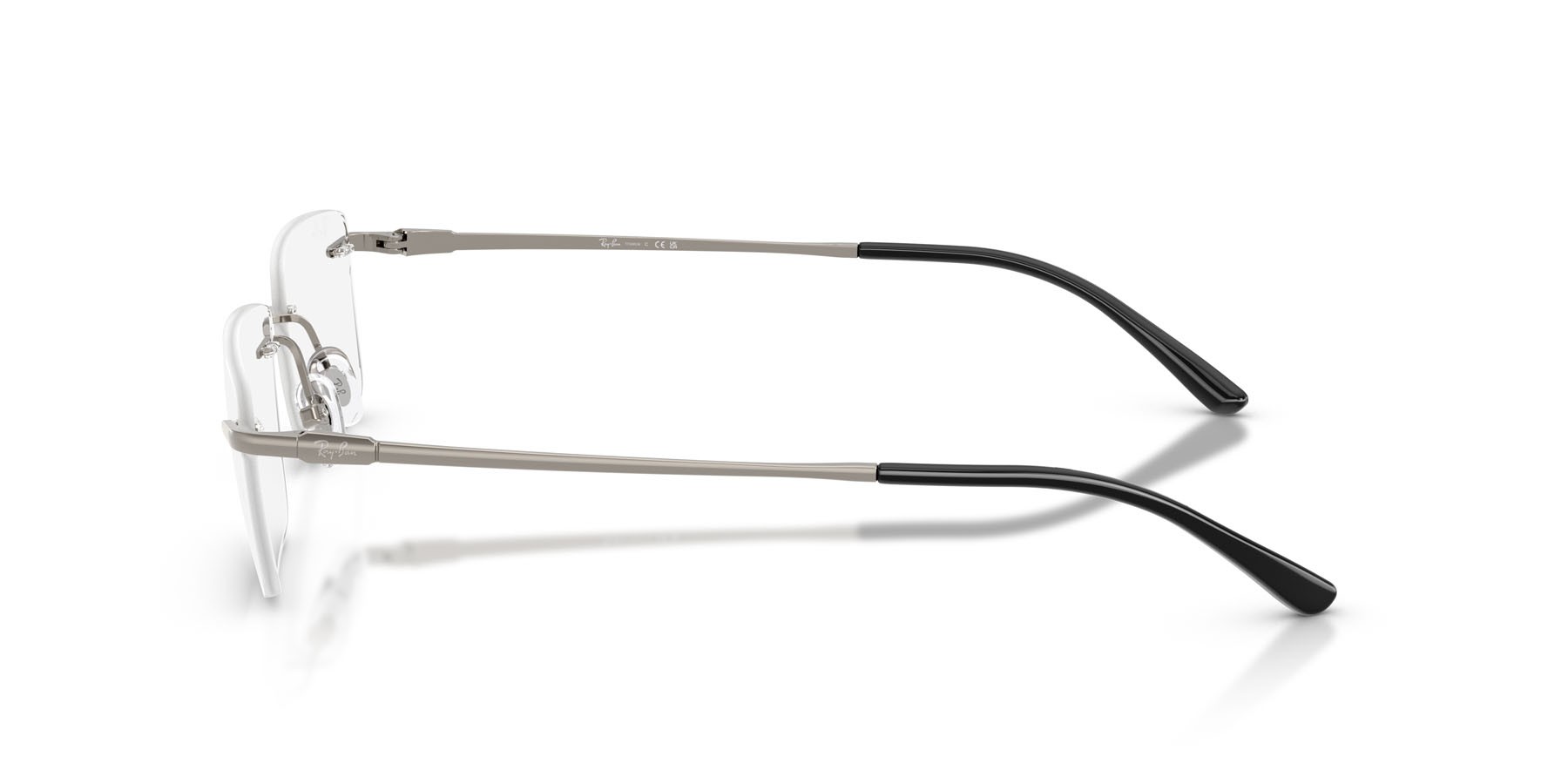 Occhiali da vista Ray-Ban RX 8781D (1000) - RB 8781D 1000 colore gunmetal forma rettangolare lenti trasparente