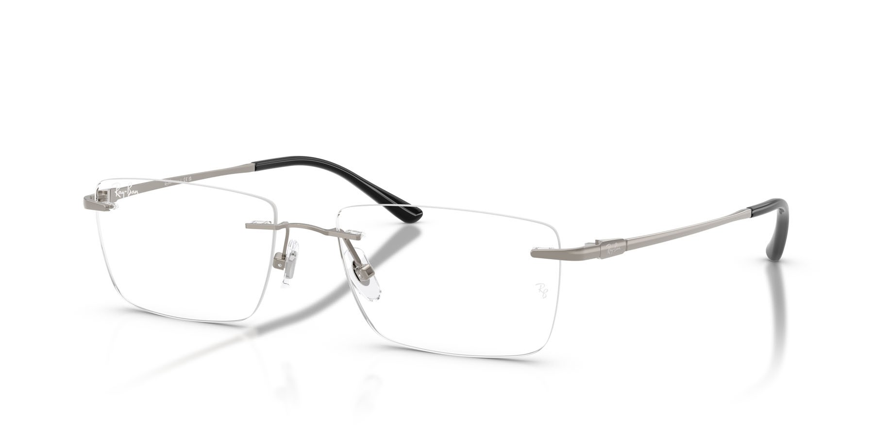 Occhiali da vista Ray-Ban RX 8781D (1000) - RB 8781D 1000 colore gunmetal forma rettangolare lenti trasparente