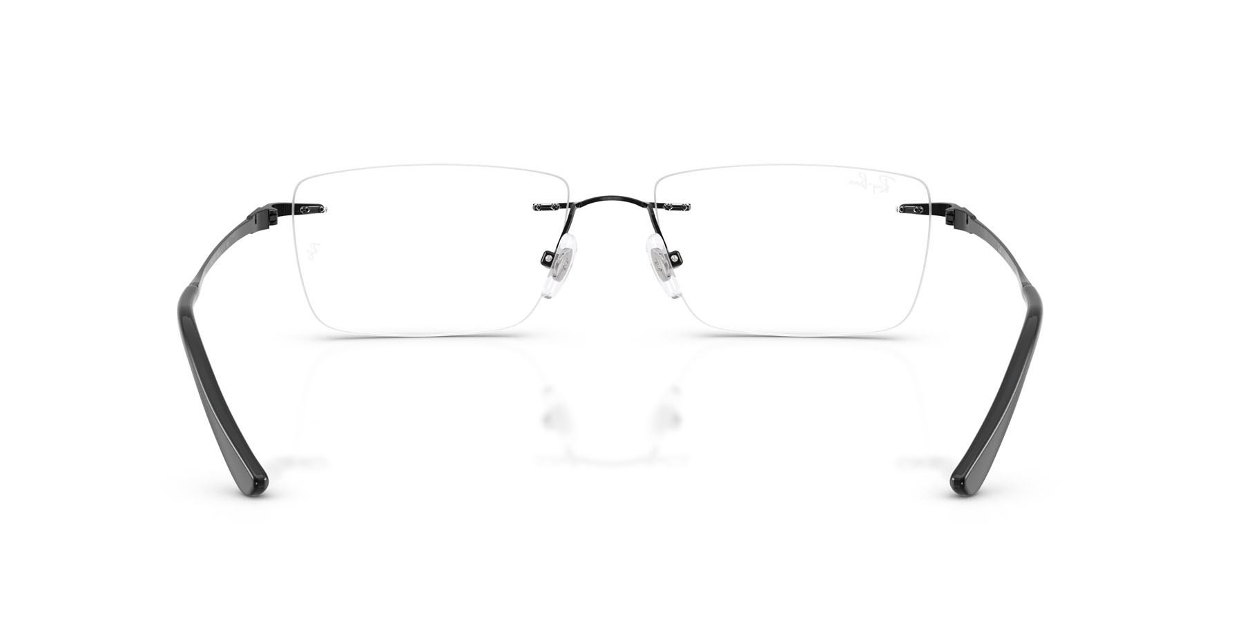 Eyeglasses Ray-Ban RX 8781D (1244) - RB 8781D 1244 color nero shape rectangle lenses trasparente