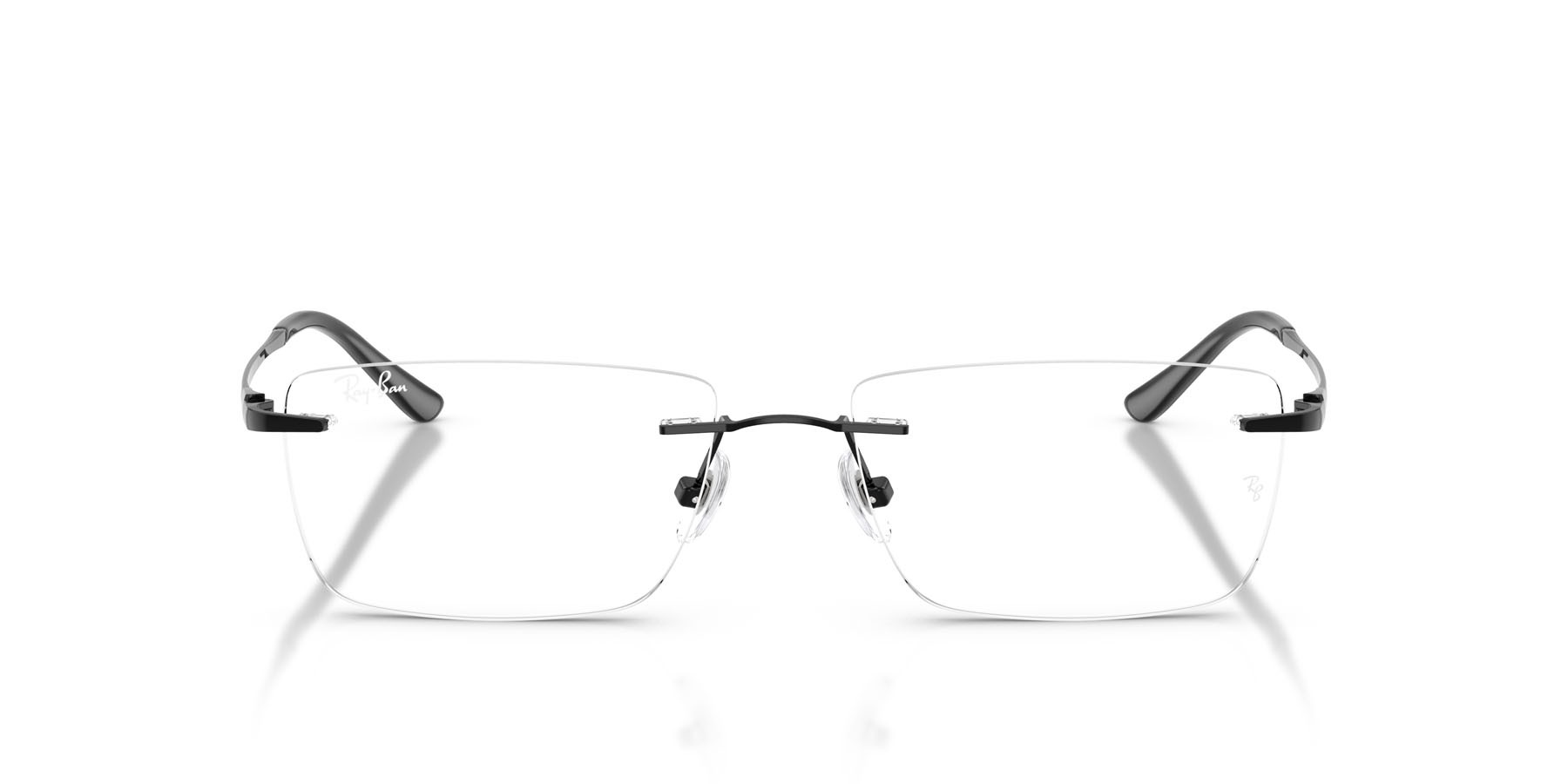 Eyeglasses Ray-Ban RX 8781D (1244) - RB 8781D 1244 color nero shape rectangle lenses trasparente