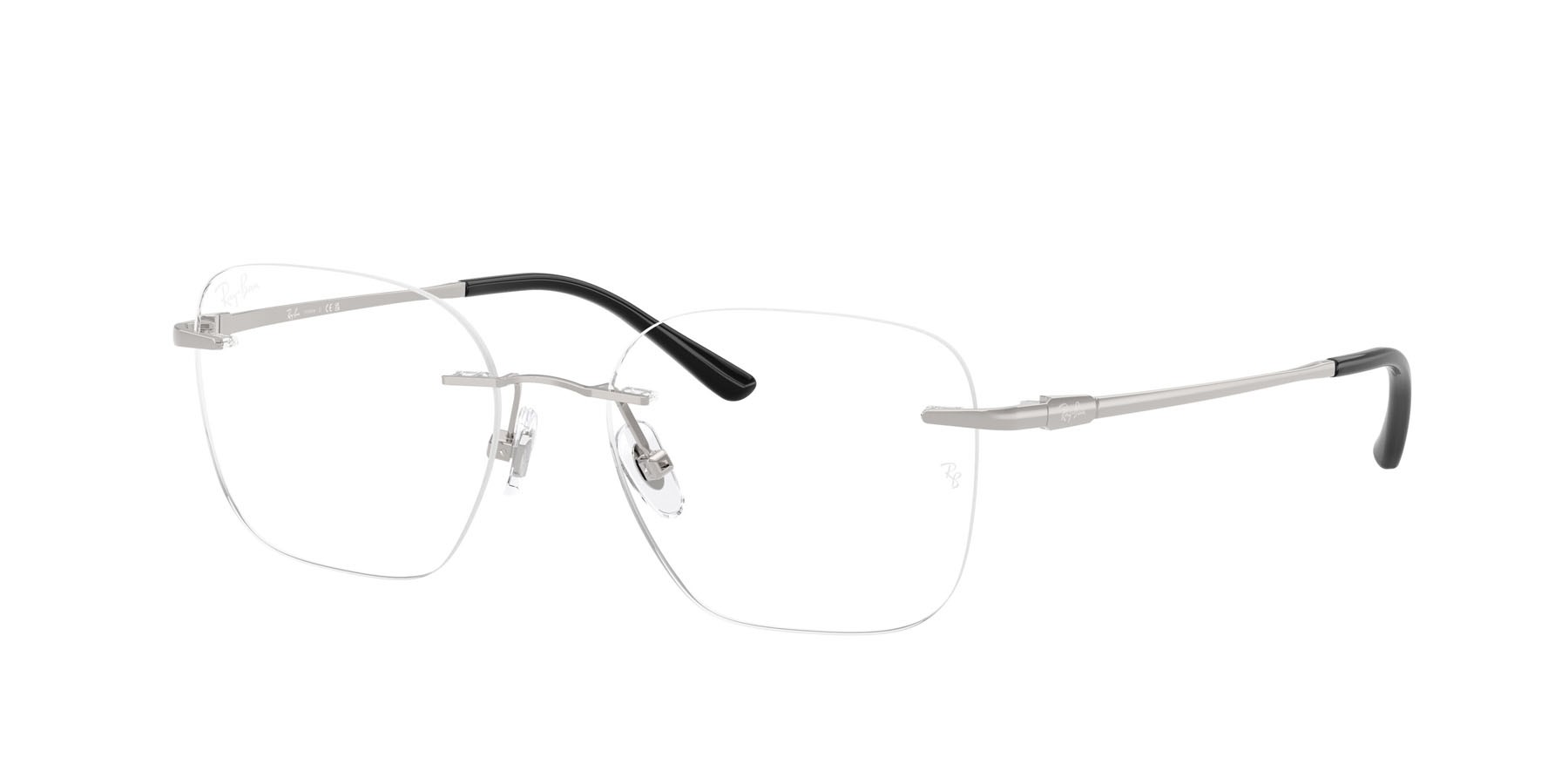 Occhiali da vista Ray-Ban RX 8783D (1002) - RB 8783D 1002 colore argento forma quadrato lenti trasparente