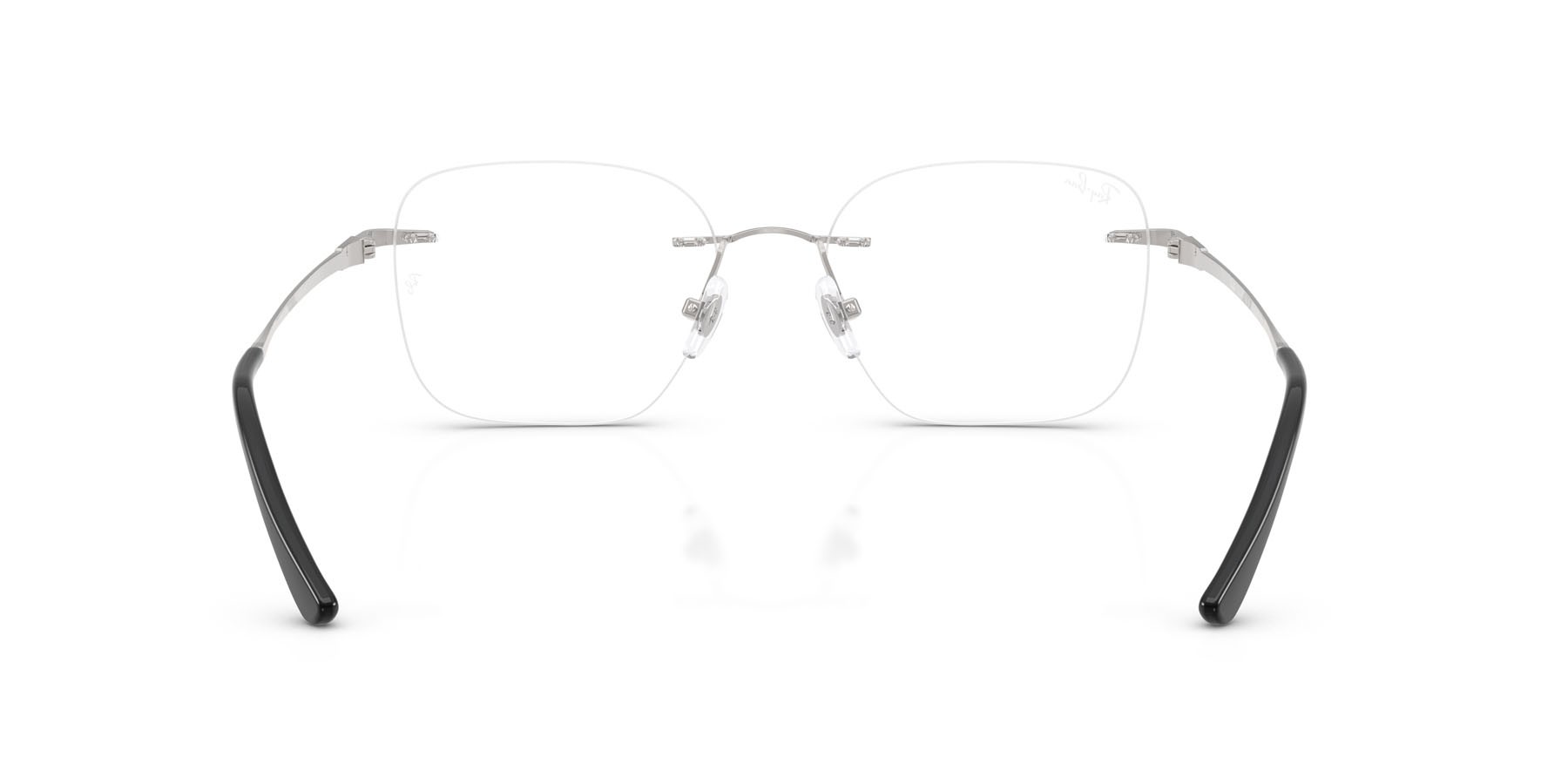 Occhiali da vista Ray-Ban RX 8783D (1002) - RB 8783D 1002 colore argento forma quadrato lenti trasparente