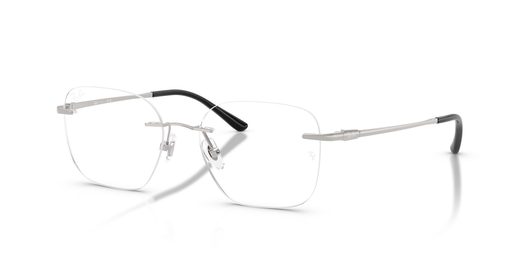 Occhiali da vista Ray-Ban RX 8783D (1002) - RB 8783D 1002 colore argento forma quadrato lenti trasparente