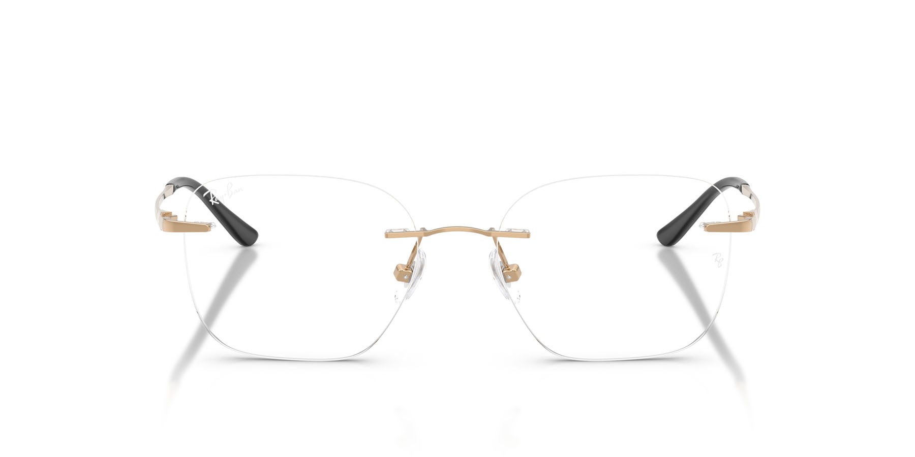 Eyeglasses Ray-Ban RX 8783D (1248) - RB 8783D 1248 color oro rose shape square lenses trasparente