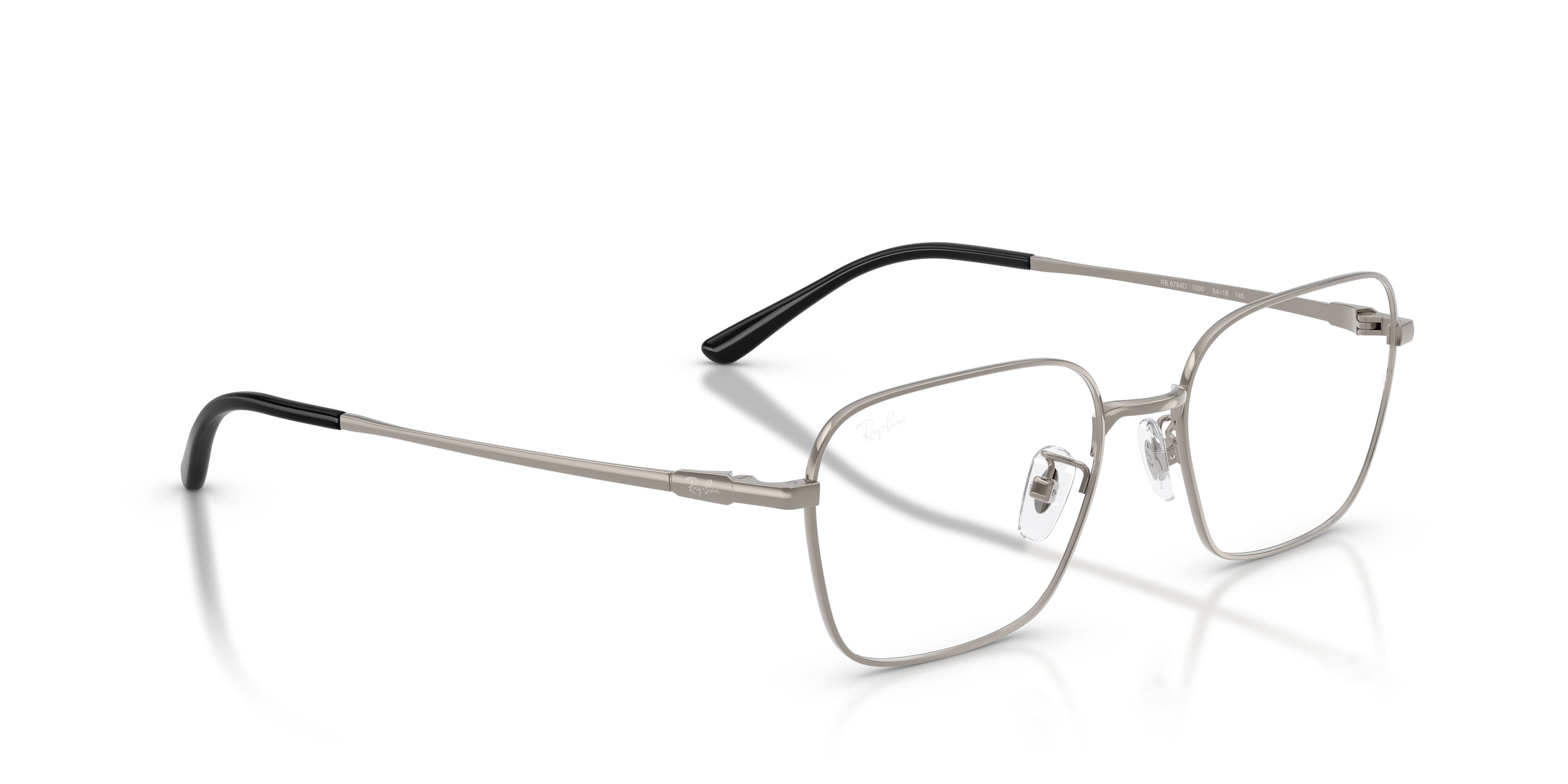 Occhiali da vista Ray-Ban RX 8784D (1000) - RB 8784D 1000 colore gunmetal forma quadrato lenti trasparente