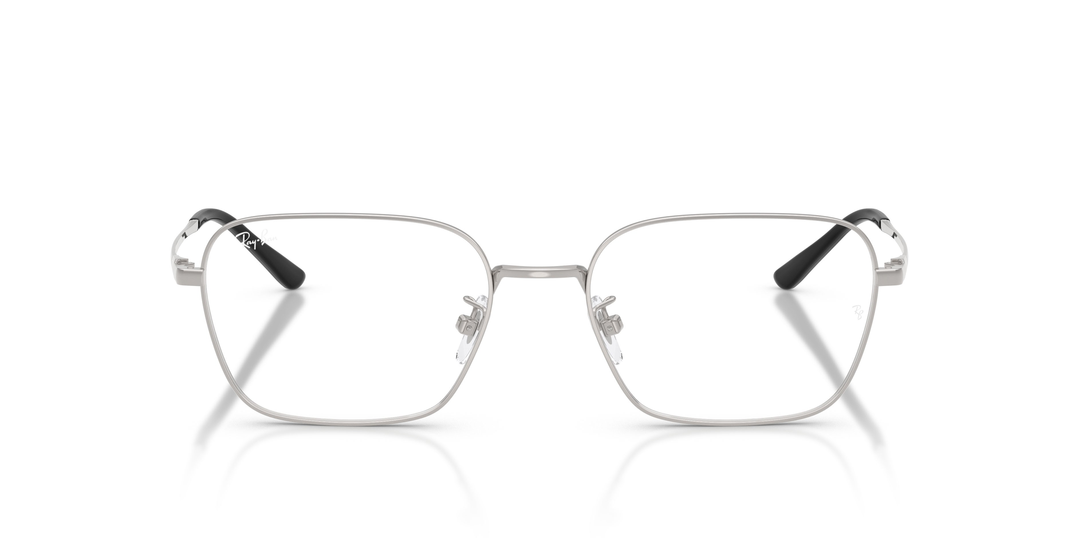Eyeglasses Ray-Ban RX 8784D (1002) - RB 8784D 1002 color argento shape square lenses trasparente