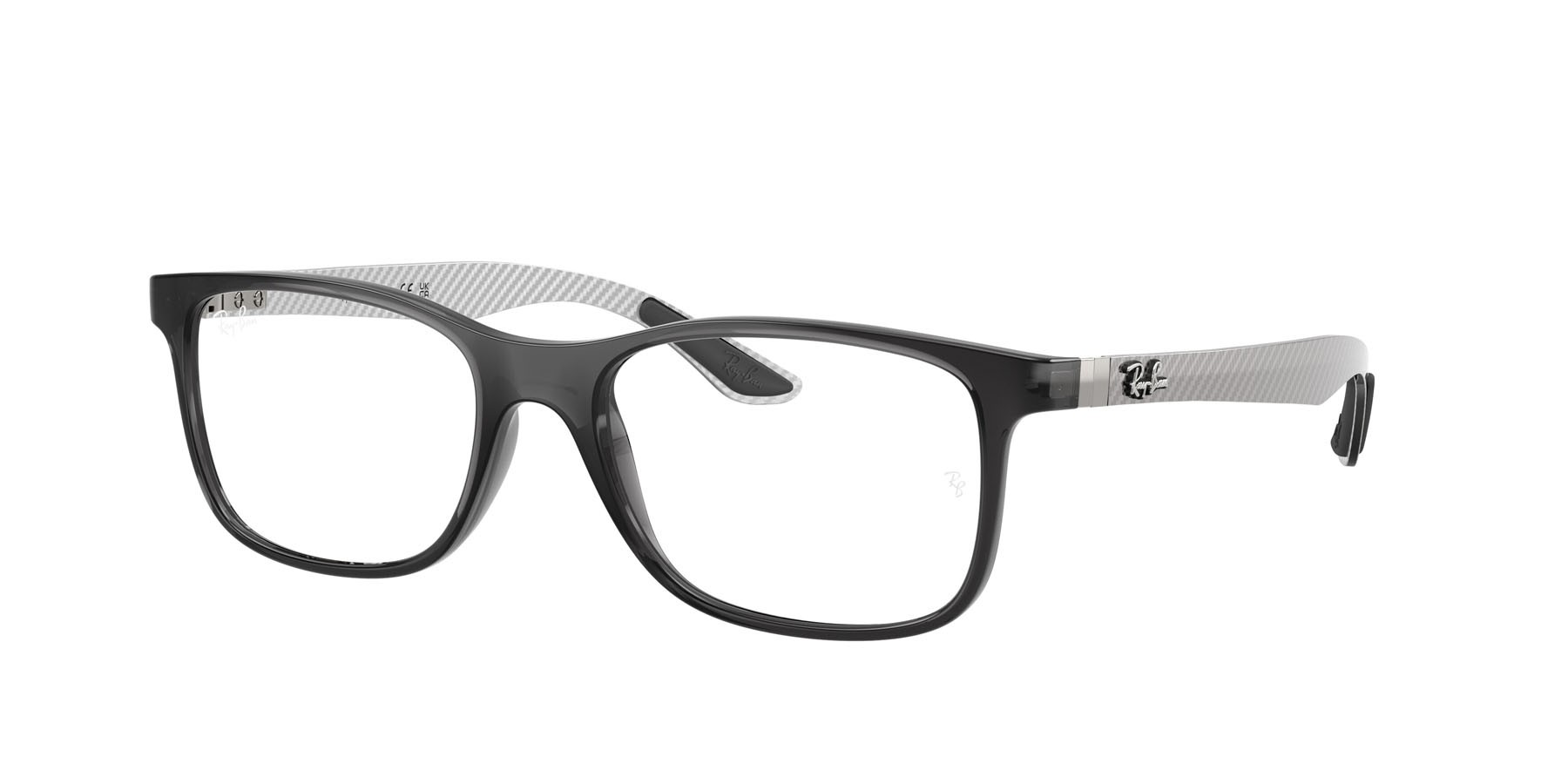 Occhiali da vista Ray-Ban RX 8903 (8061) - RB 8903 8061 colore grigio trasparente forma quadrato lenti trasparente