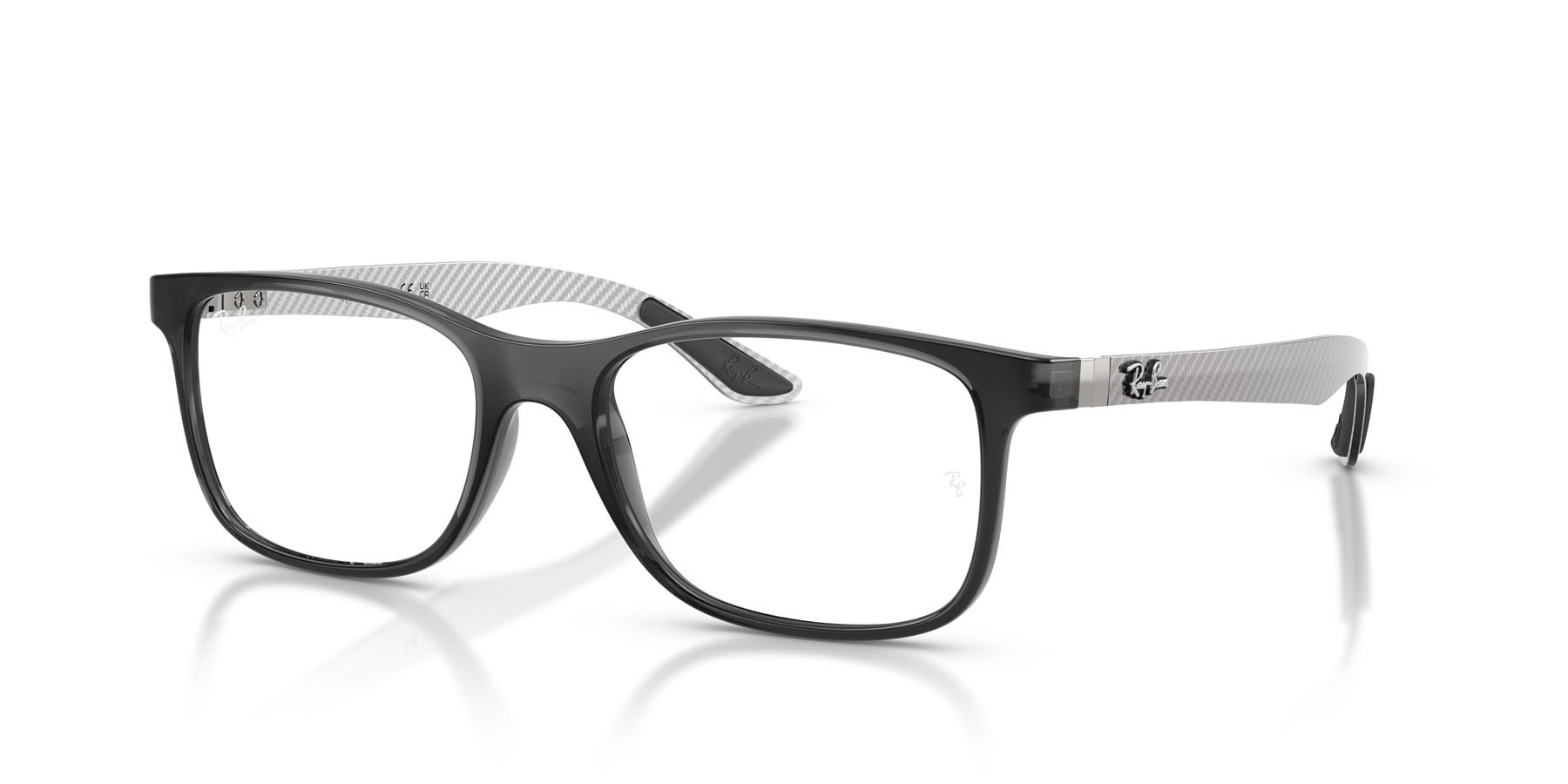 Occhiali da vista Ray-Ban RX 8903 (8061) - RB 8903 8061 colore grigio trasparente forma quadrato lenti trasparente