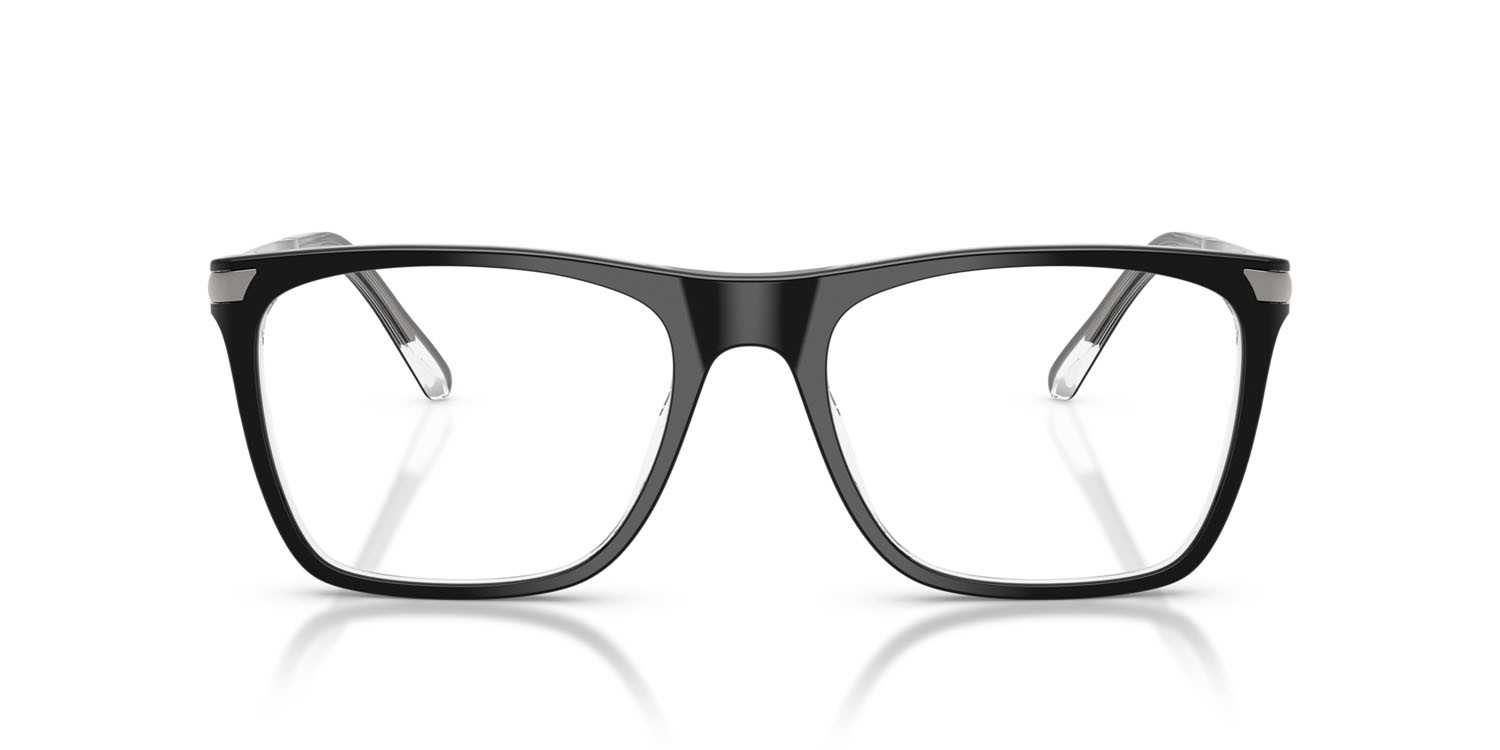 Eyeglasses Sferoflex SF 1153 (C645) color nero lucido su trasparente shape square lenses lente demo