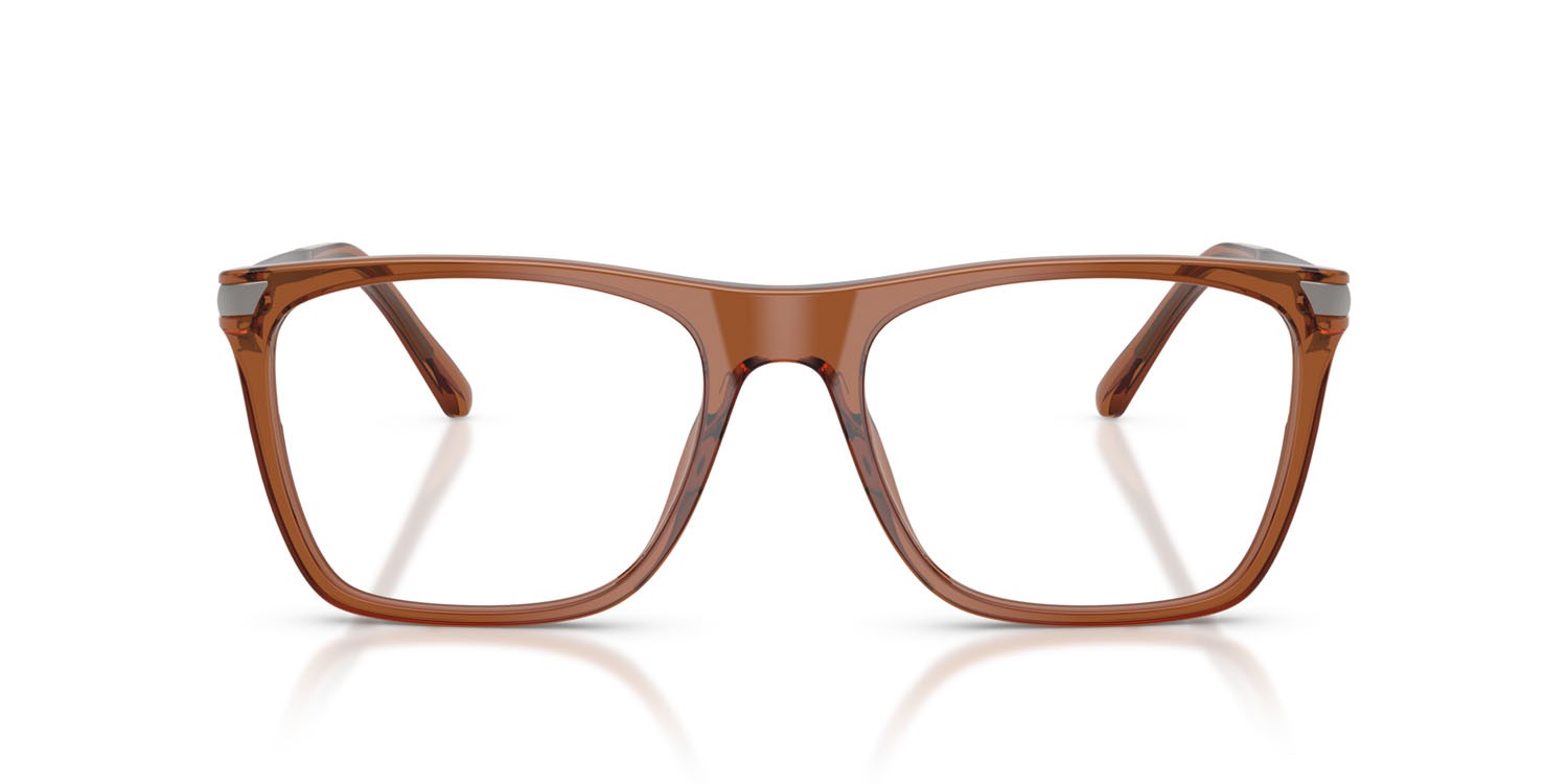 Eyeglasses Sferoflex SF 1153 (C647) color marrone trasparente lucido shape square lenses lente demo